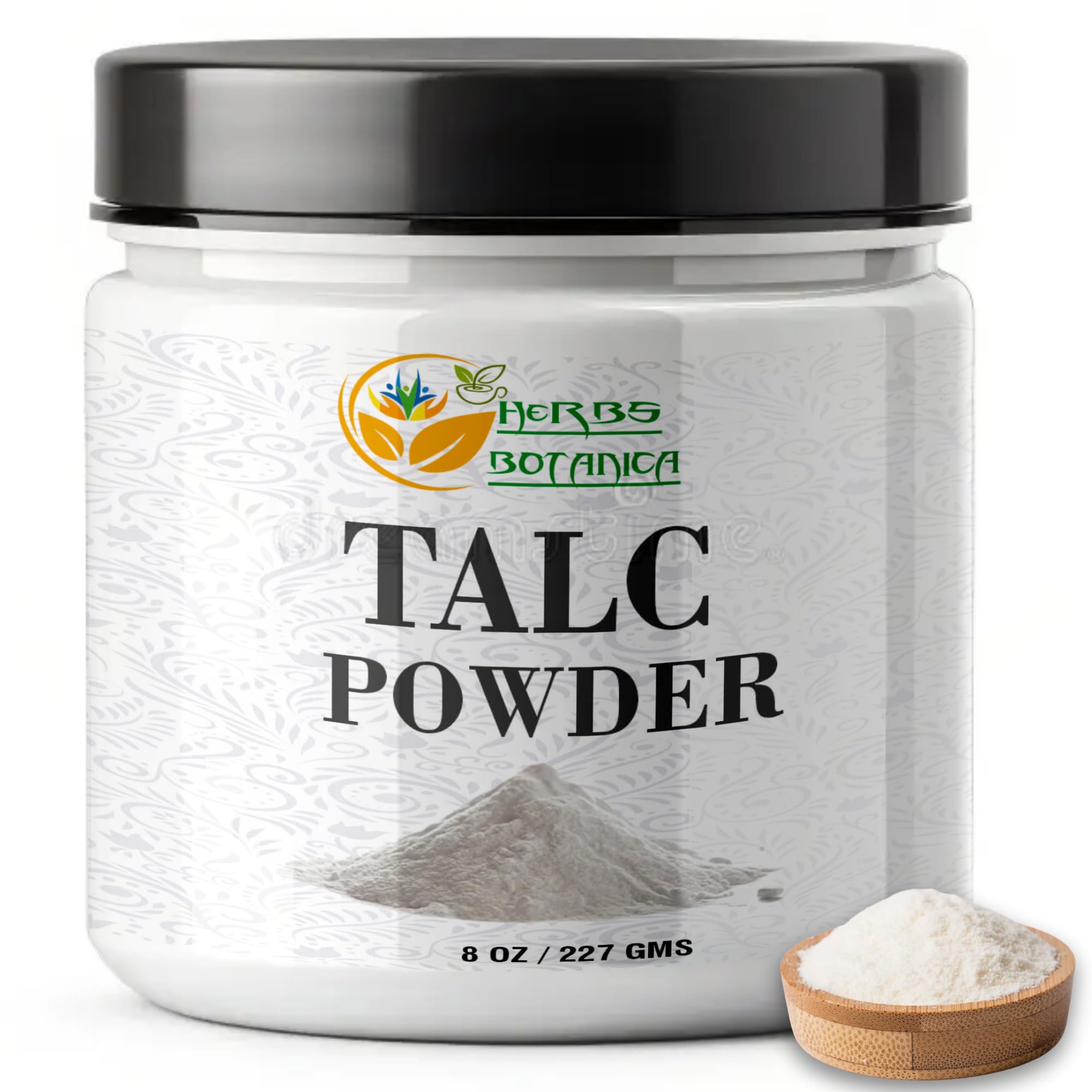 Herbs Botanica Talcum Powder Unscented 8 oz - Herbs Botanica Official Product Imagery - 6