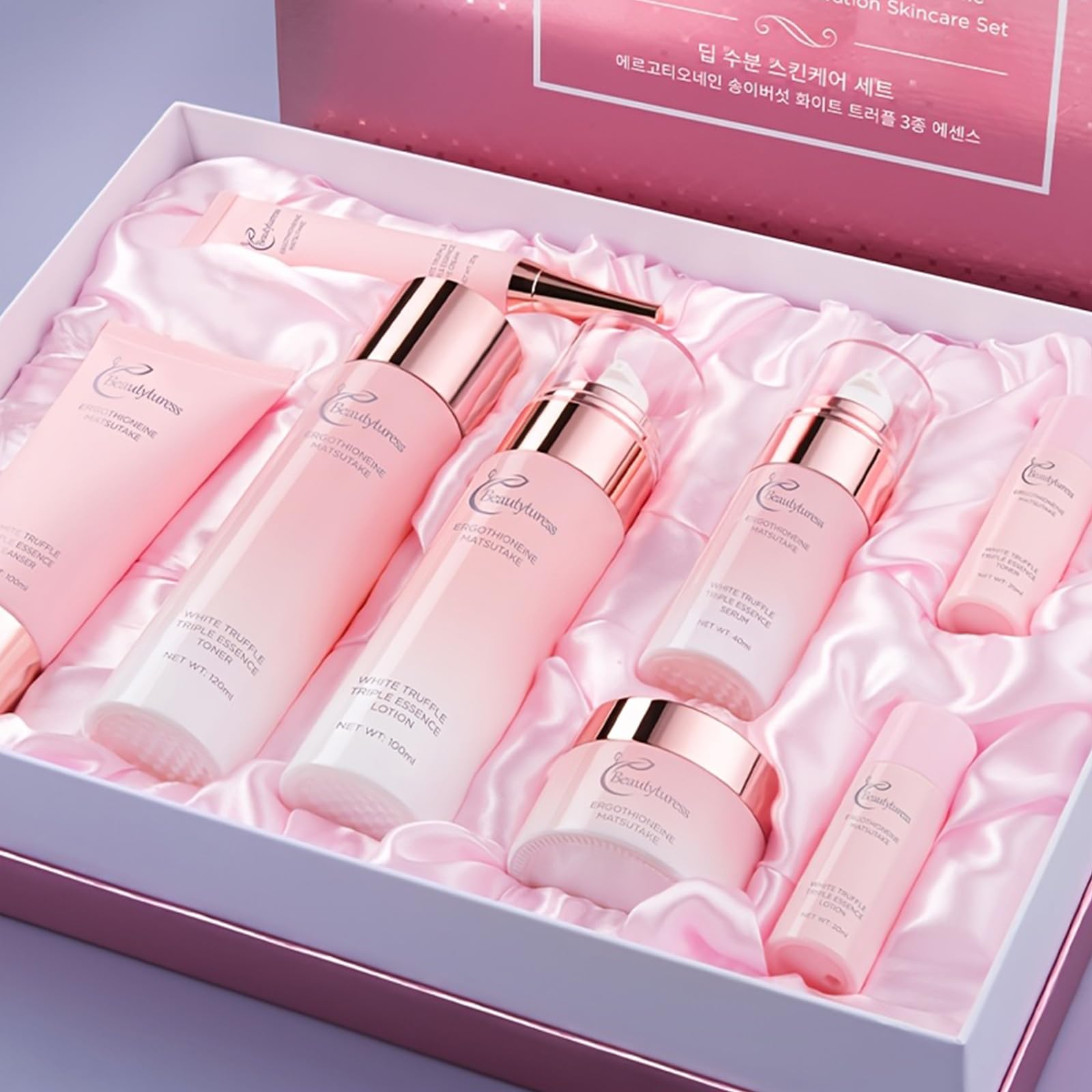 8-Piece Luxury Ergothioneine Skincare Set - BEAUTYTURESS