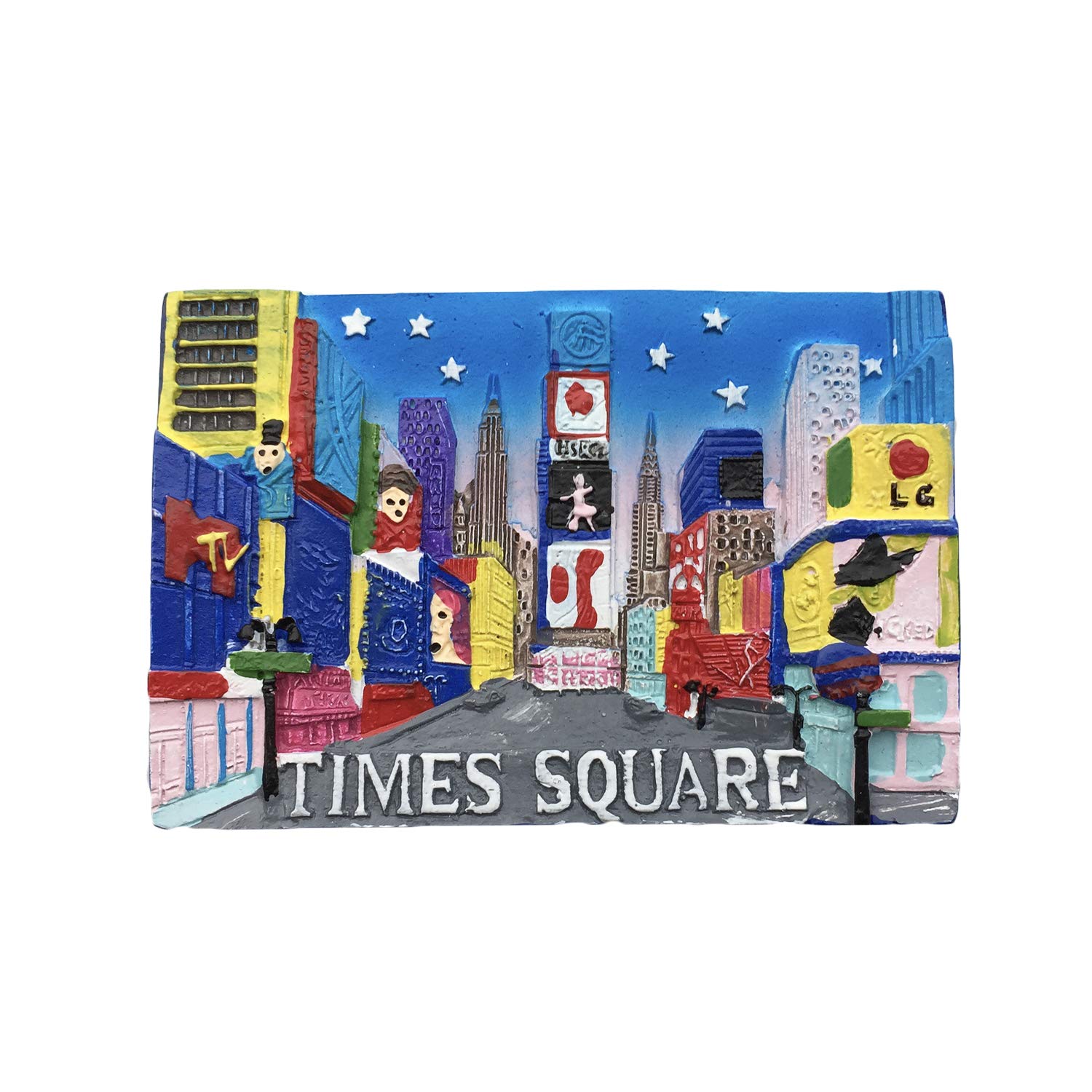 New York Time Square USA 3D Refrigerator Magnet Resin Travel - Product Imagery
