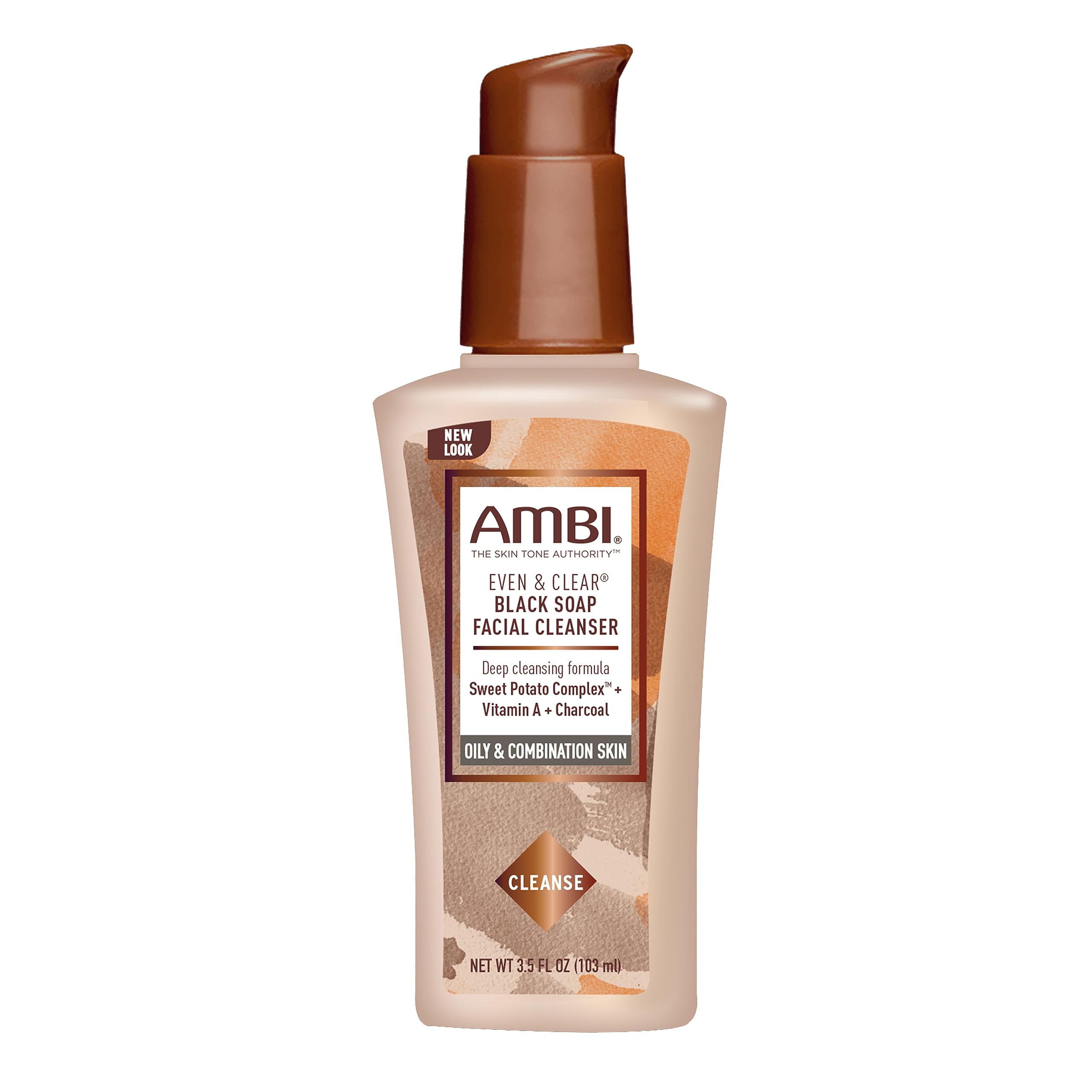 Ambi Even & Clear Purifying Charcoal Black Soap Facial Cleanser - Product Imagery