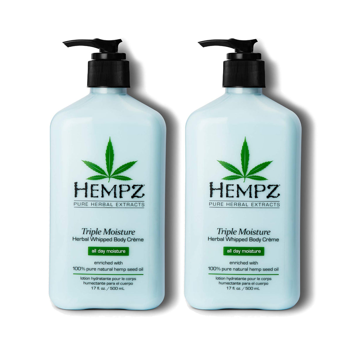 Hempz Natural Triple Moisture Peach and Grapefruit 17 Fl Oz - Hempz Official Imagery - 2