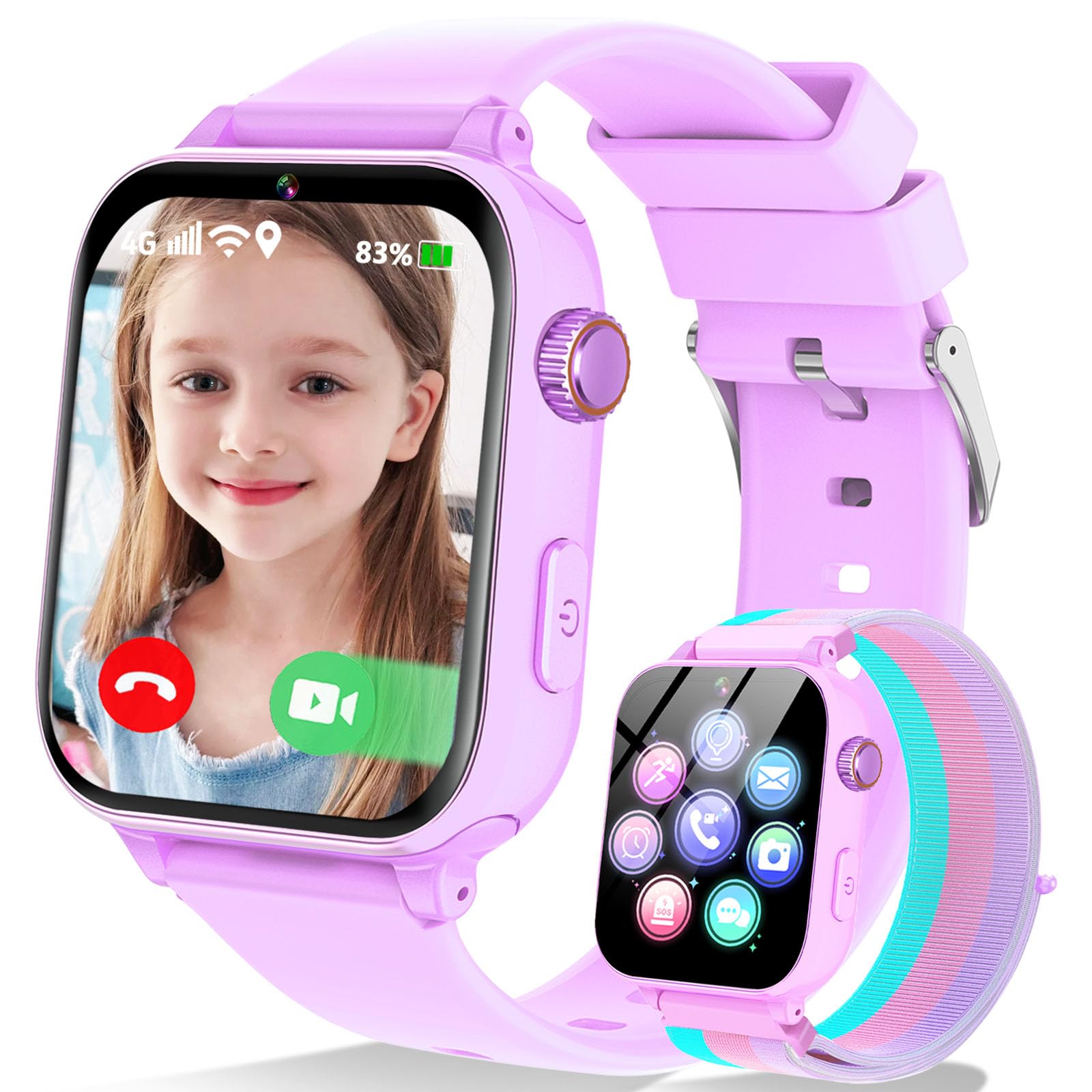 Berilona 4G Kids Smart Watch Phone GPS, Smartwatch for Boys Girls Ages - View 10