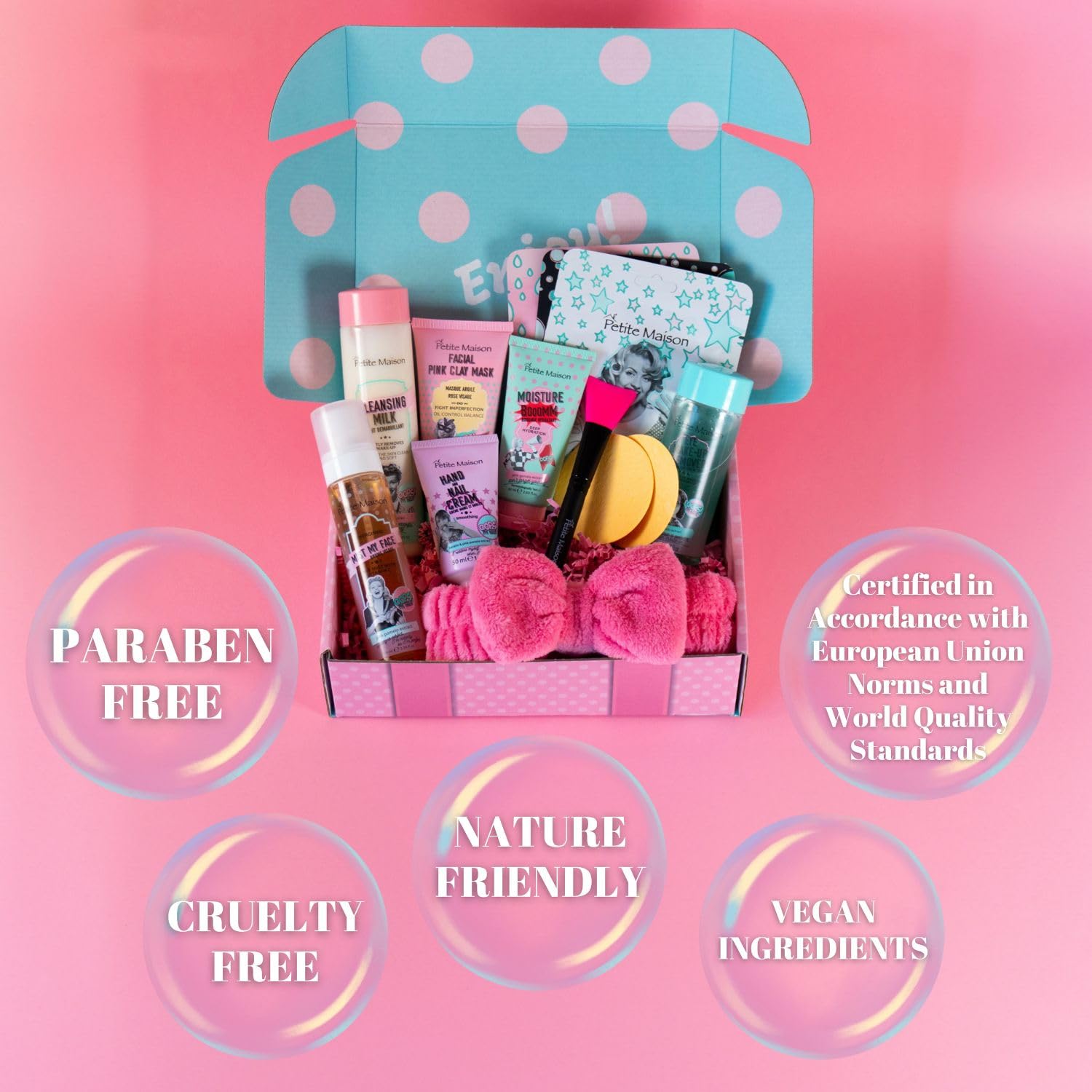 Petite Maison 13-Piece Spa Gift Basket for Women and Teen Girls, - Petite Maison