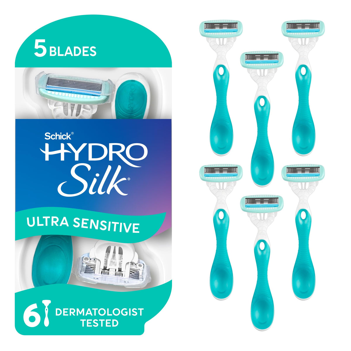 Schick Hydro Silk Sensitive 5 Blade Disposable Razors for - Schick Hydro Silk Official Imagery - 2