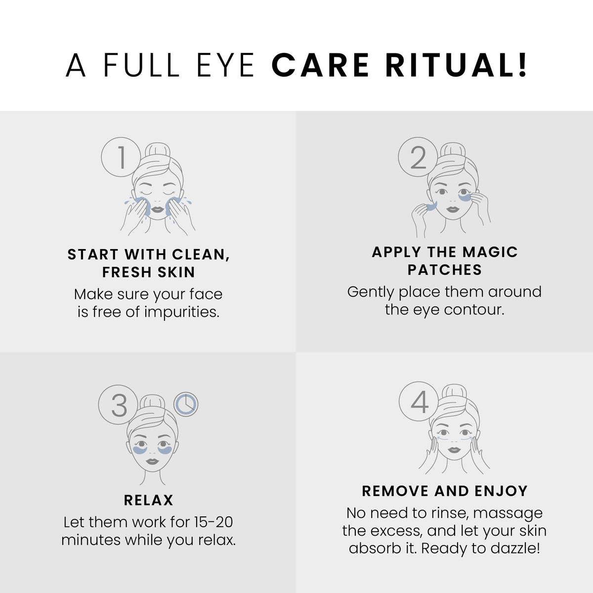 VITASEI Hydrating Eye Mask Patches with Black Pearl 60 - VITASEI Official Imagery - 7