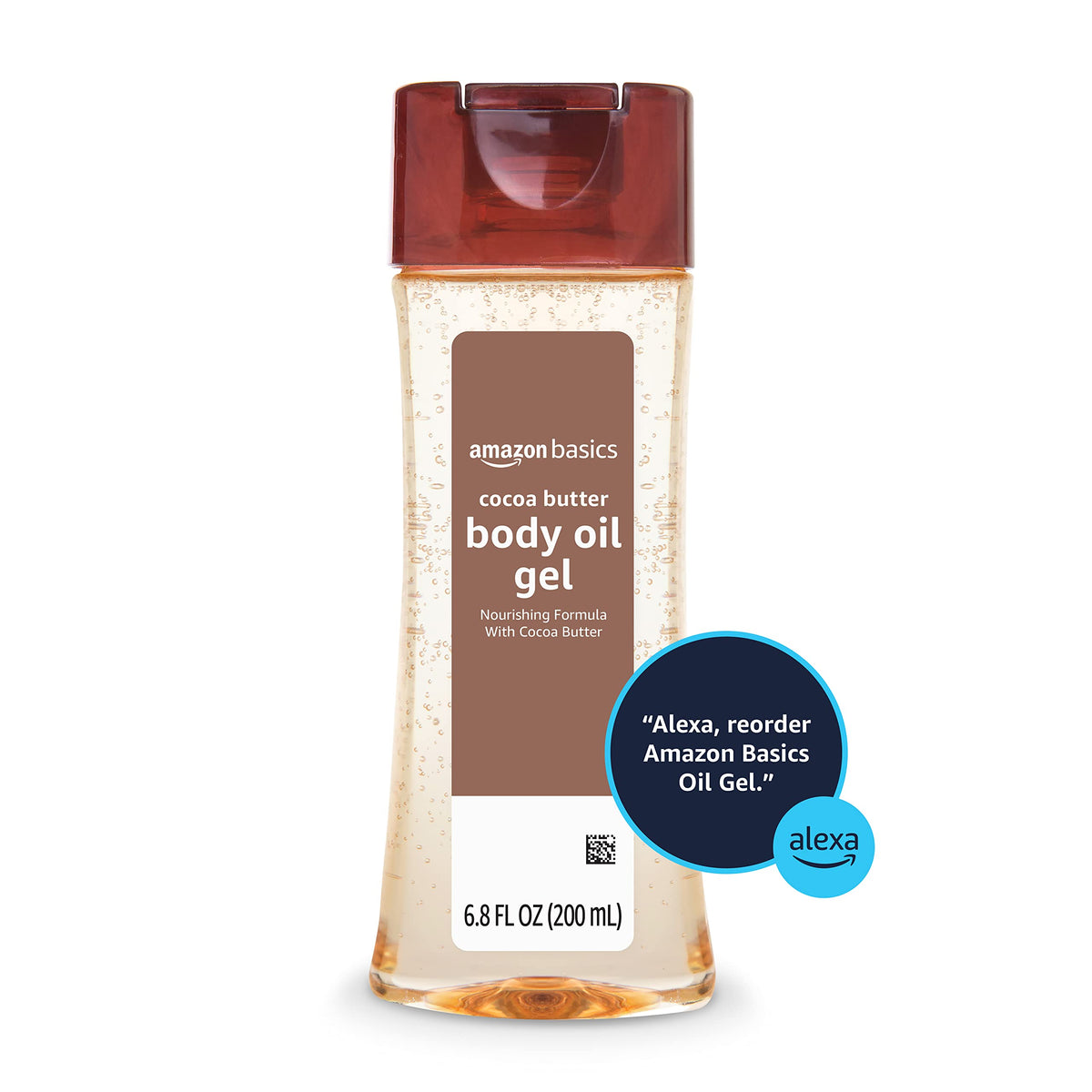 Amazon Basics Body Oil Gel with Cocoa Butter Paraben Free - Amazon Basics Official Product Imagery - 5