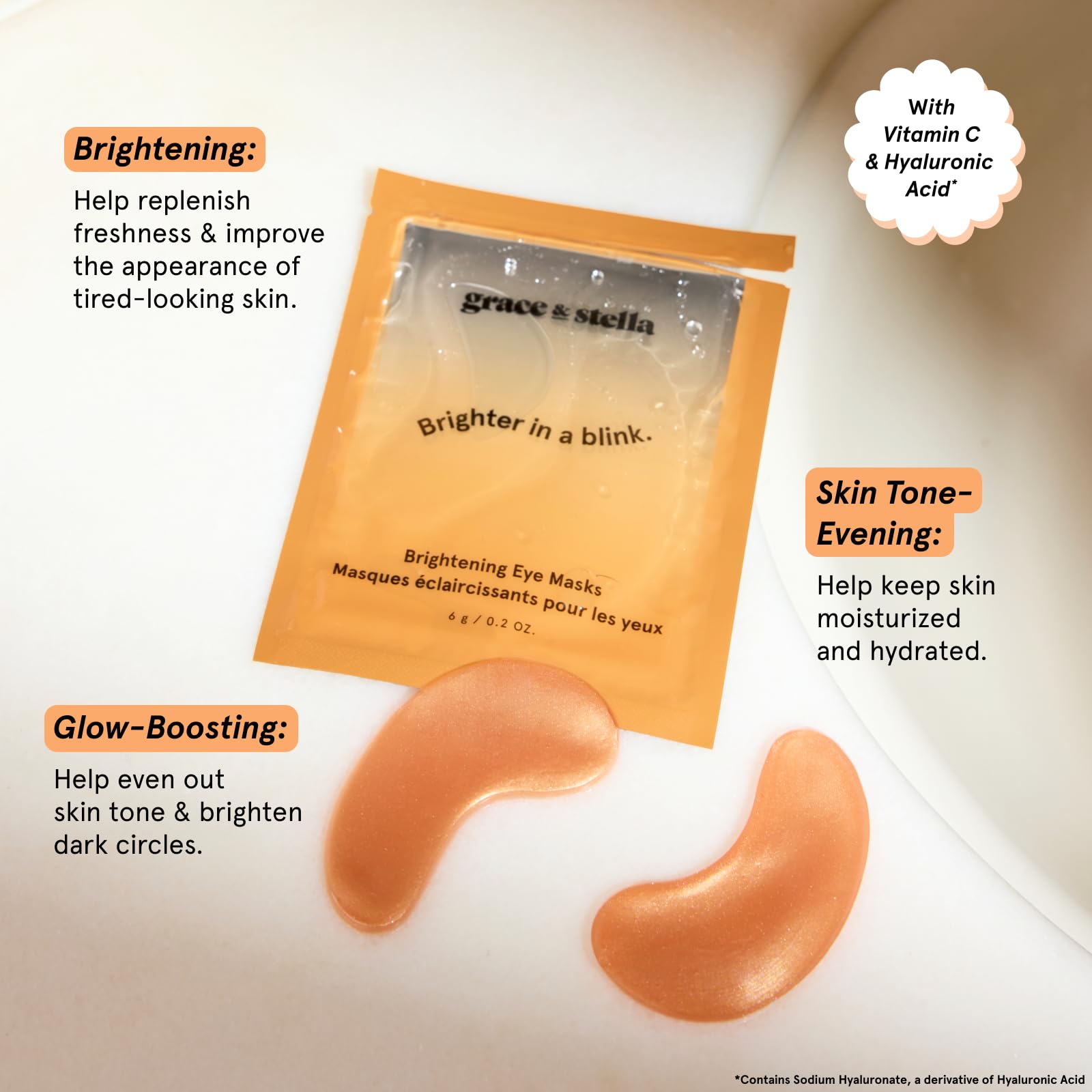 grace &amp; stella New Brightening Eye Patches for Dark Circles - grace &amp; stella