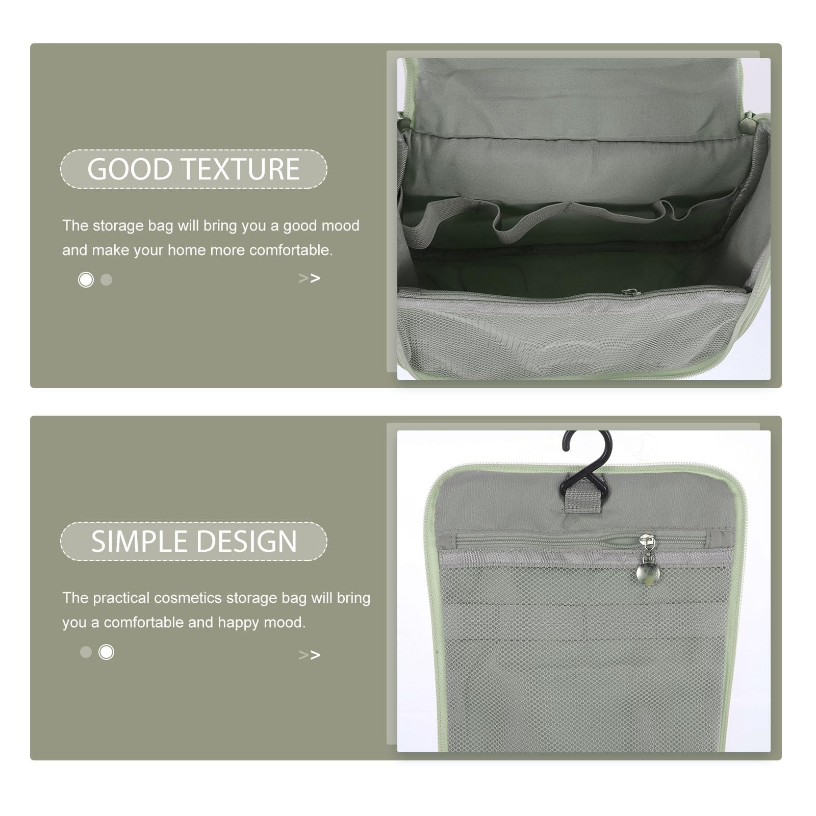 Healeved large waterproof travel makeup case with dry and wet separation compartments for cosmetic organization.