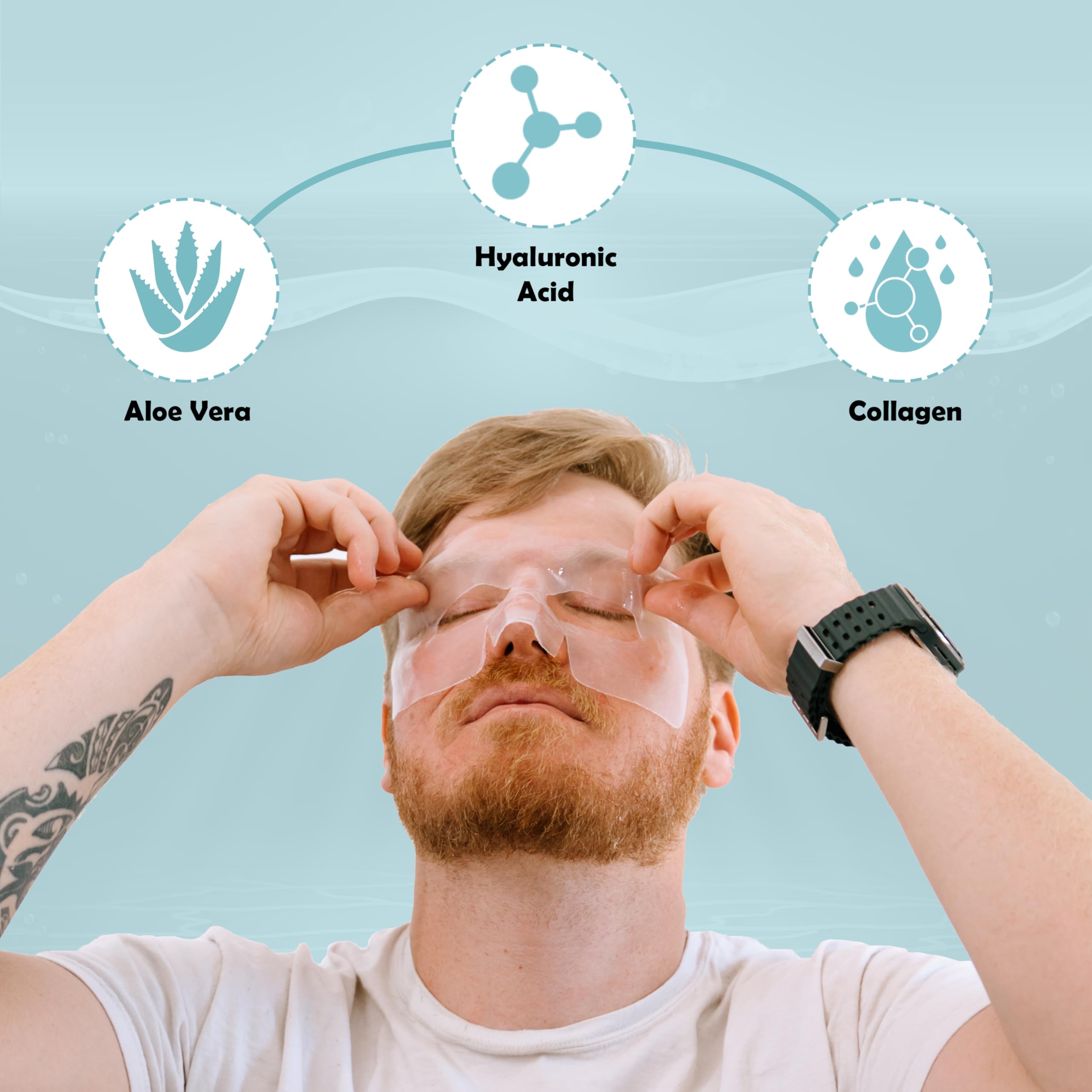 Mens Hydrating Sheet Face Mask for Men - Dapper Peak