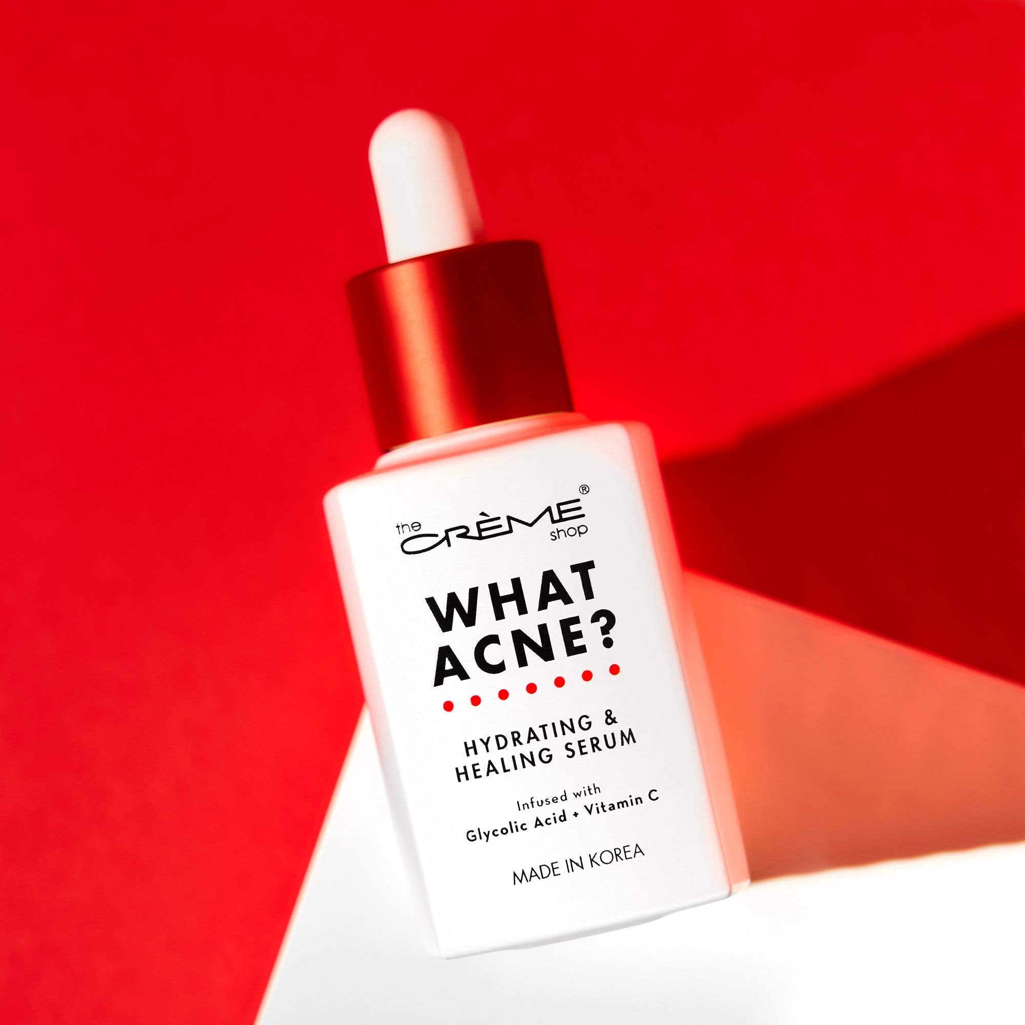The Crème Shop Korean Skin Care | What Acne? - Hydrating & Healing Vitamin C Serum for Acne Treatment, Dull Skin, irritation, Restoring, Calming, Pore Tightening - The Crème Shop Official Product View 4