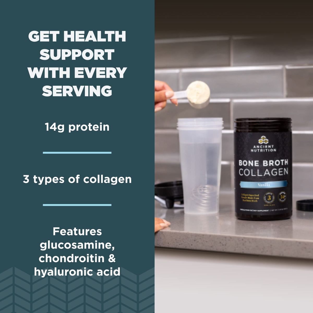 Ancient Nutrition Hydrolyzed Bone Broth Collagen Peptides - Ancient Nutrition Official Imagery - 4