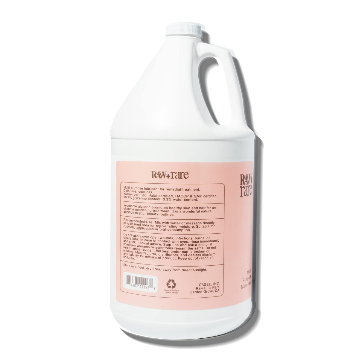 Raw Plus Rare Food Grade Vegetable Glycerin 1 Gallon - Raw Plus Rare Official Imagery - 5