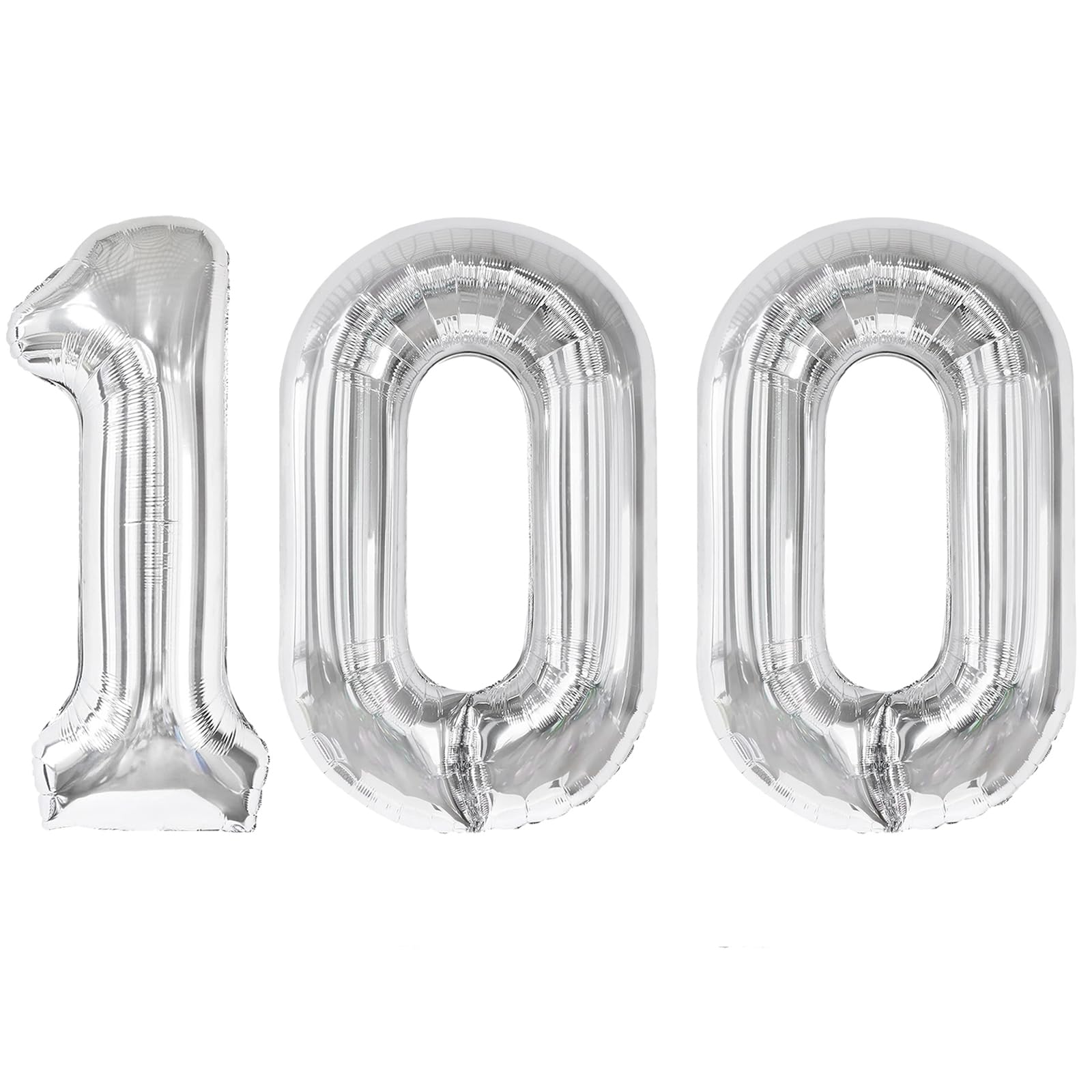IWERP Sliver 100 Balloon - Number Balloon 40 Inch, 100th Sliver D - IWERP Official Product View 1