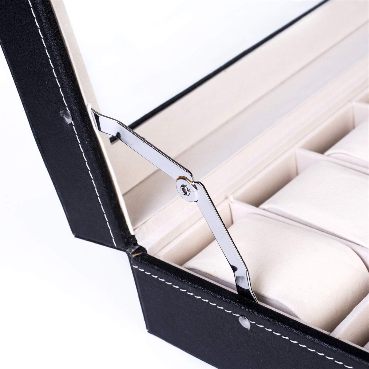 Portable Watch Box 24 Slot Leather Jewelry Tray Travel Watch - Wegi King Official Imagery - 4