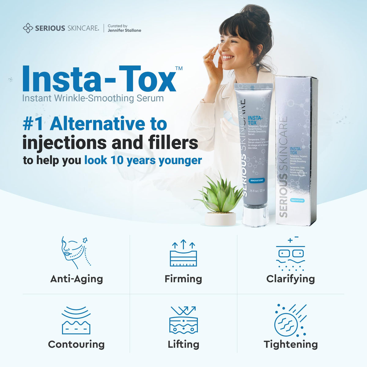Serious Skincare INSTA TOX Instant Wrinkle Filler Face Serum - Serious Skincare Official Imagery - 8