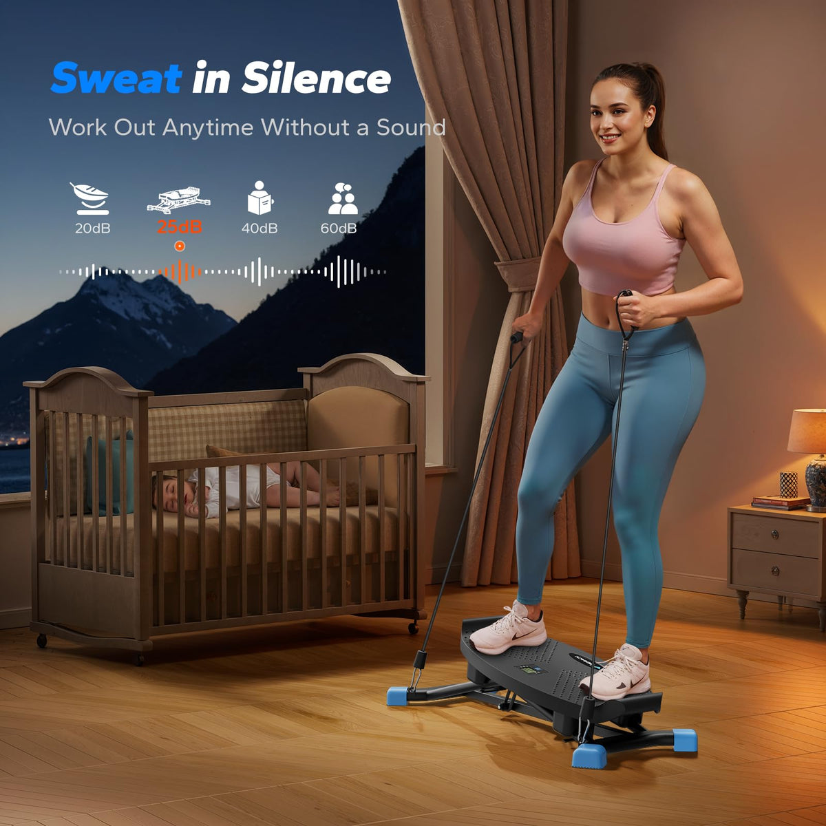MERACH Balance Board for Adults Rocking Stepper with - MERACH Official Imagery - 5