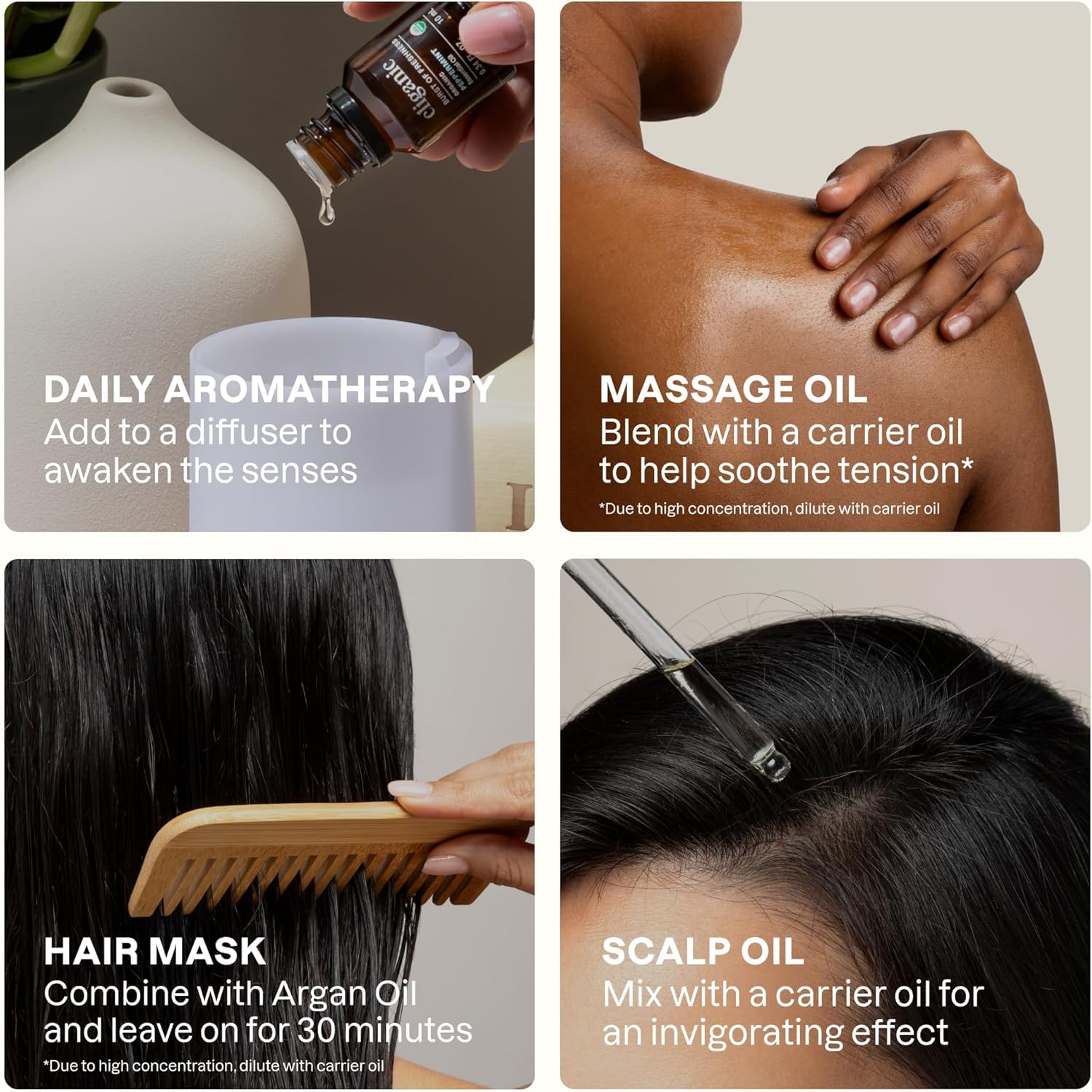 Cliganic Organic Rosemary Essential Oil for Hair, Skin, Aromatherapy - 100% - Cliganic Official Product View 5
