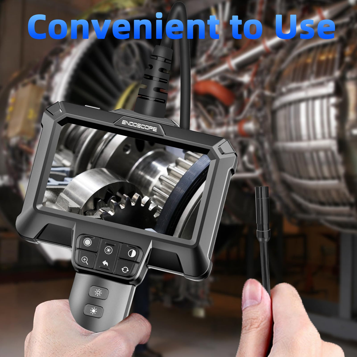 Endoscope Camera with Light for Drain Pipe Plumbing Mechanic - WINWEND Official Imagery - 6