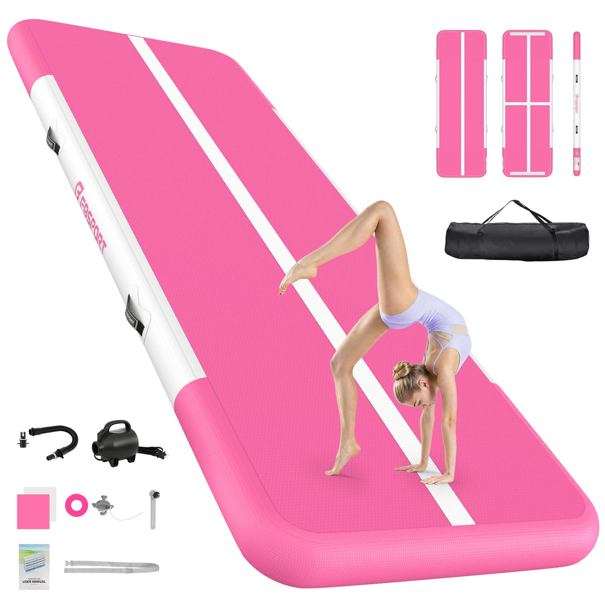 FBSPORT 6 6ft 10ft 13ft 16ft 20ft Inflatable Air Gymnastics - FBSPORT Official Imagery - 8