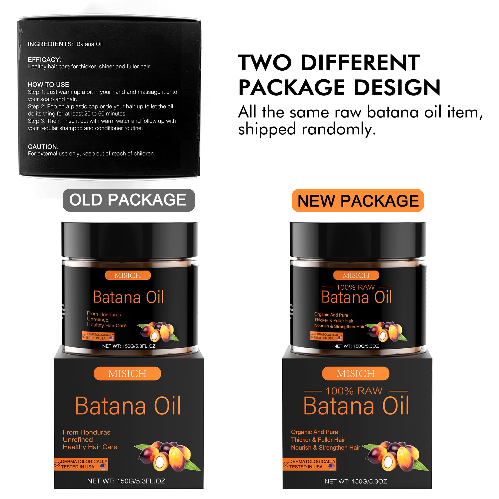 MISICH Raw Batana Oil for Hair Growth, 100% Natural Pure Botana Oil Paste from - MISICH Official Product View 10