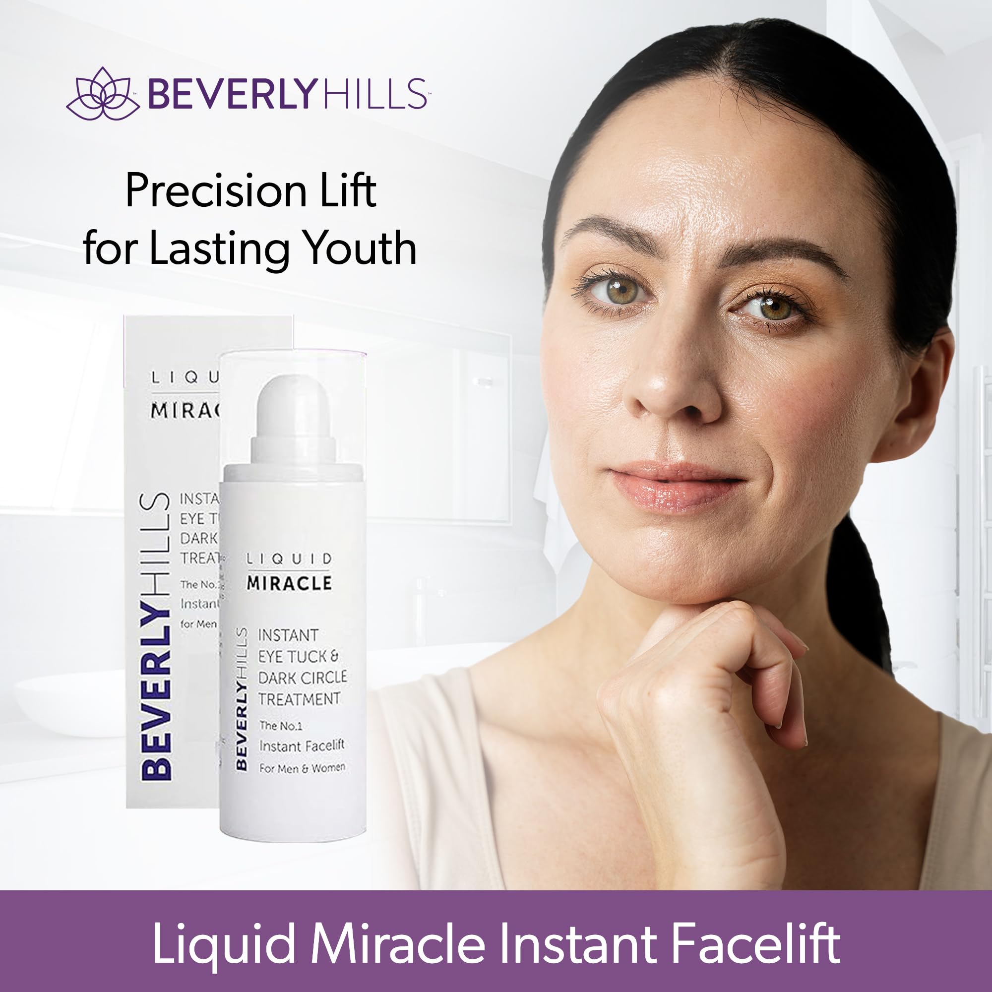 Beverly Hills Instant Facelift Anti Aging Eye Serum Treatment for Dark Circles, Puffy Eyes, Wrinkles, Under Eye Bags, Fine Lines, and Crows Feet | 30mL (120 Days Supply) - BEVERLY HILLS Official Product View 9