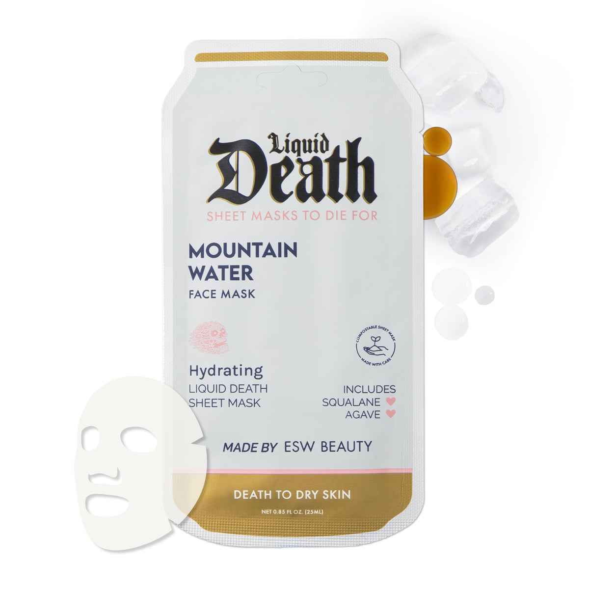 ESW Beauty Liquid Death x Mango Chainsaw Revitalizing Face - ESW Beauty Official Product Imagery - 6