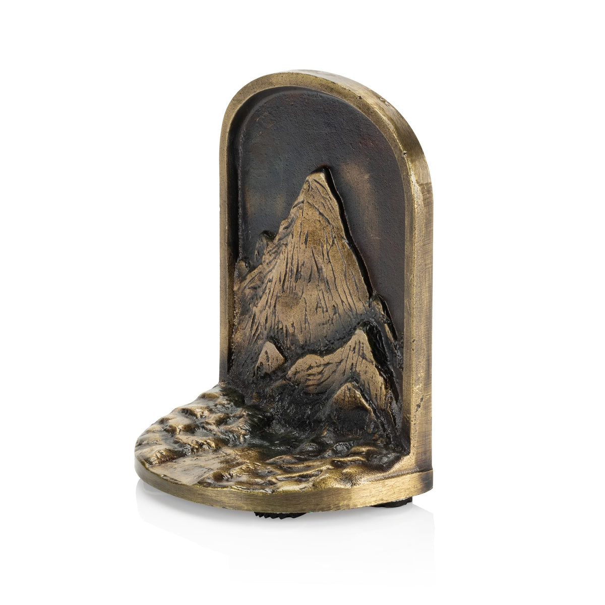 Cast Iron Mountain Bookends Set Antique Brass Book Ends 2 - CRAFTSMAN ROAD Official Imagery - 8