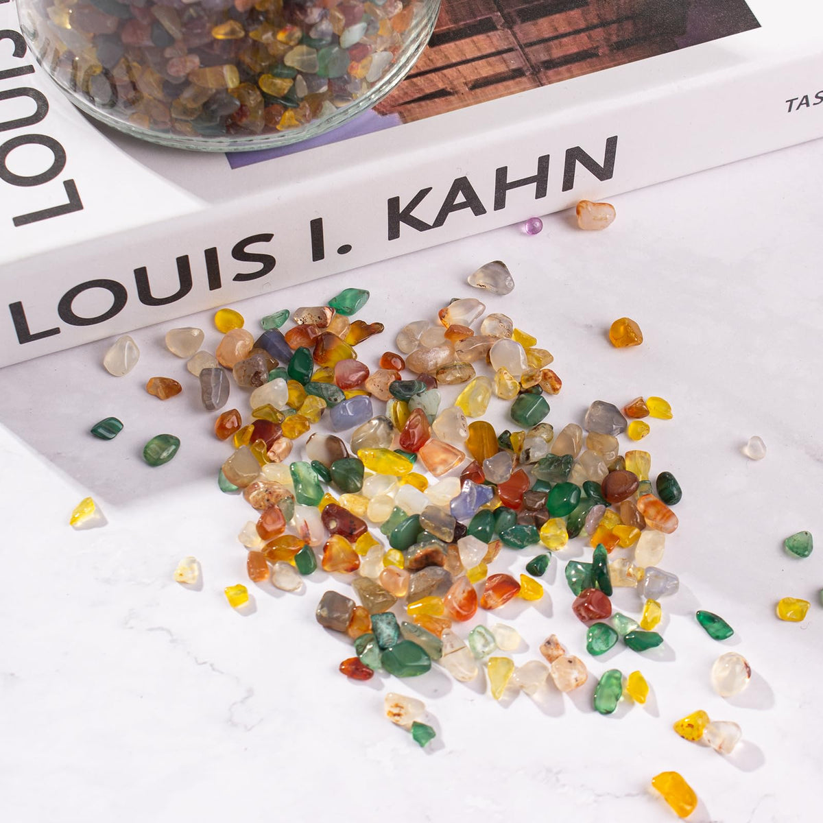 Colorful Agate Crystal Stones Crushed Quartz Chips Bulk 3 Lb - EZEELAI Official Imagery - 7
