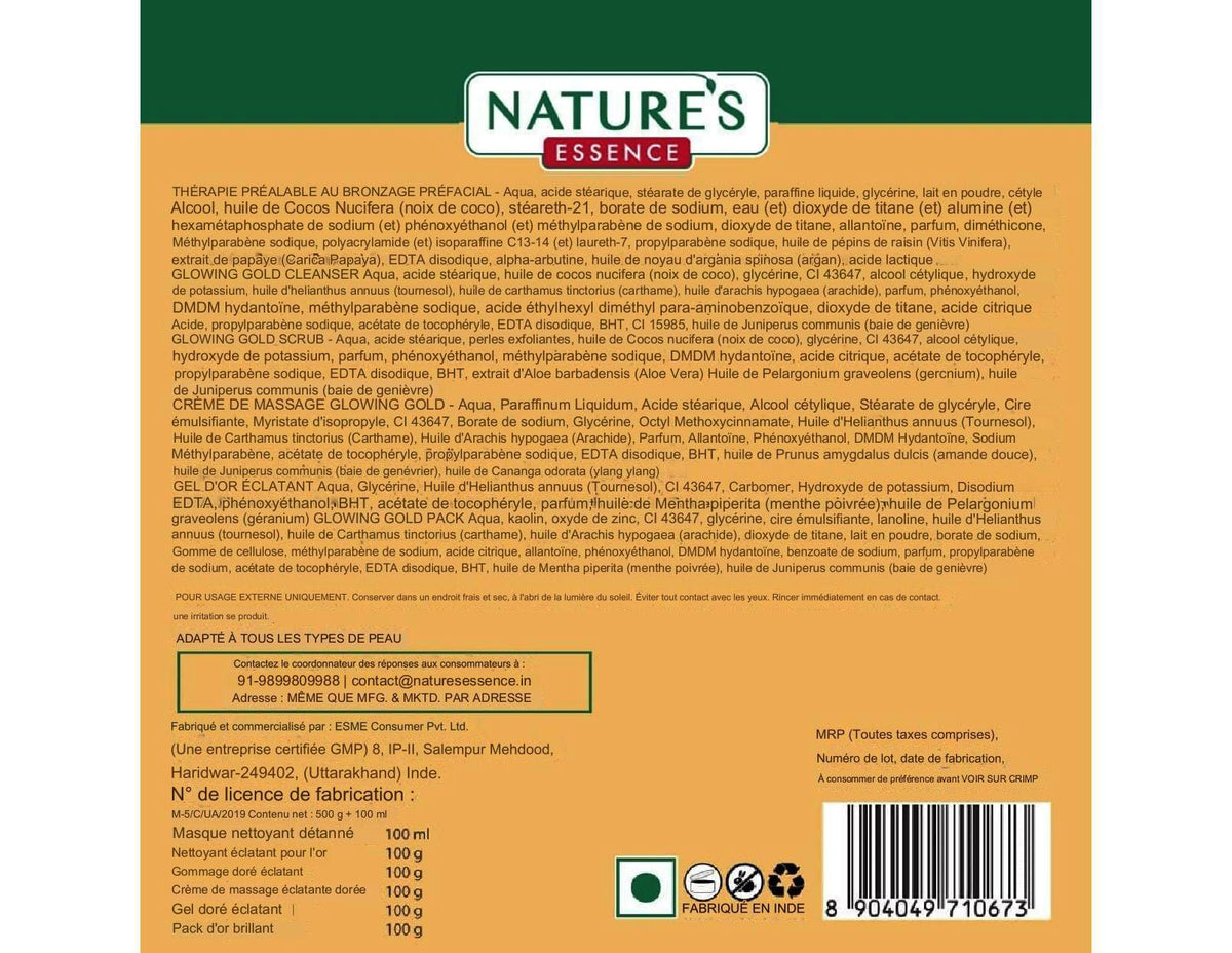 Nature s Essence Glowing Gold Facial Kit 500 grams - NATURES ESSENCE Official Imagery - 3
