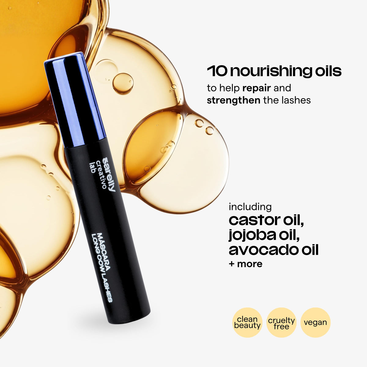 Sarelly Cow Lashes Mascara Black Full Size - SARELLY SARELLY Official Imagery - 6