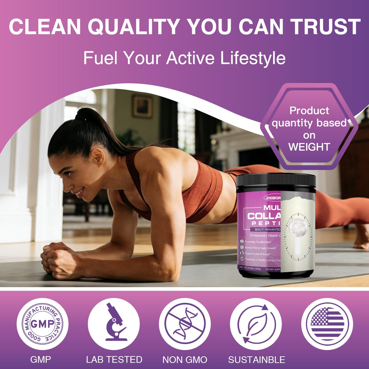 ZEBORA Multi Collagen Peptides for Women Unflavored 35 - ZEBORA Official Imagery - 8