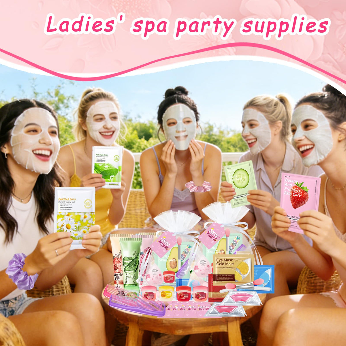 140 PCS Spa Party Supplies for Women Sleepover Spa Party - DANGSHAN Official Imagery - 7