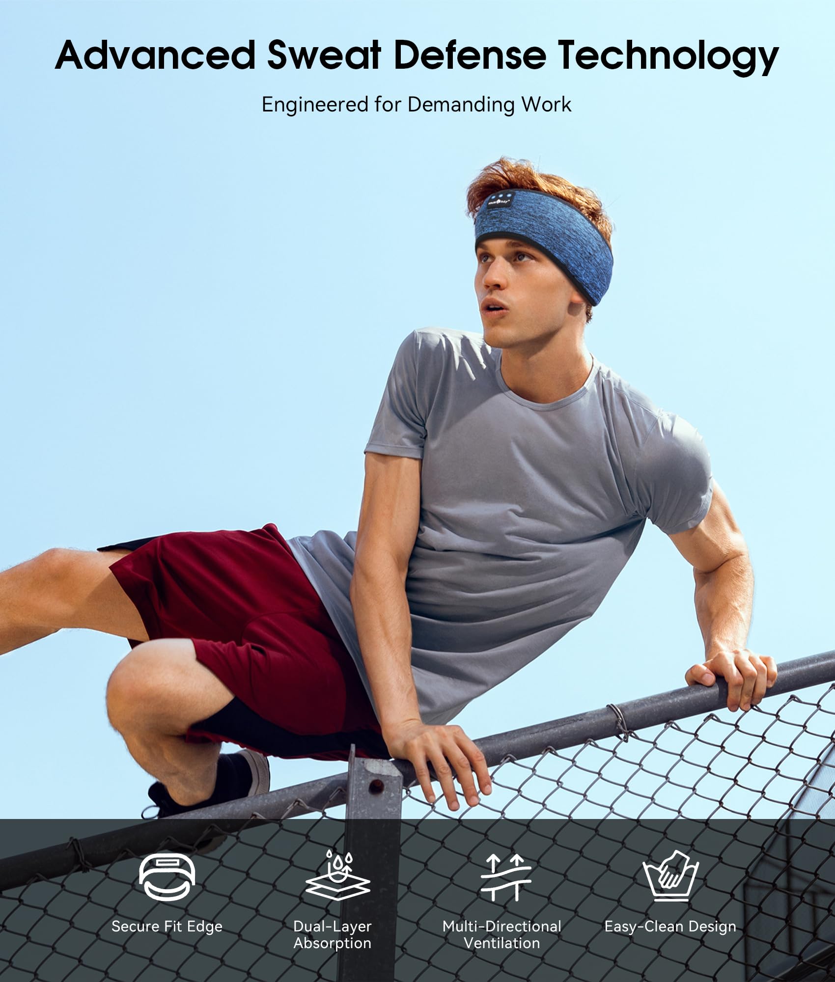 MUSICOZY Bluetooth 5.4 Sleep Headphones Headband Sports Wireless - MUSICOZY Official Product View 3