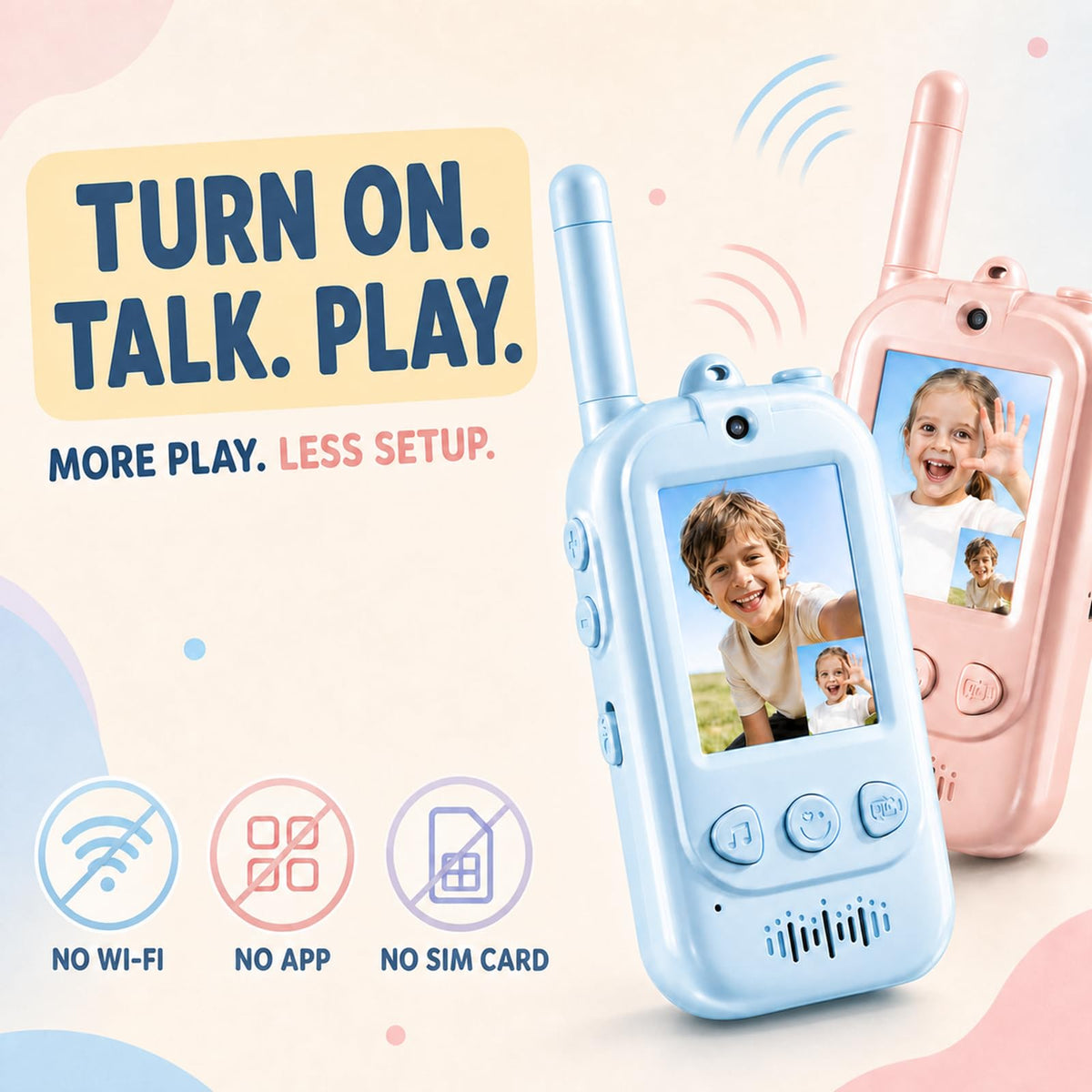 Video Walkie Talkies for Kids 2 Pack Real Time Video Voice - Minifly Official Imagery - 3