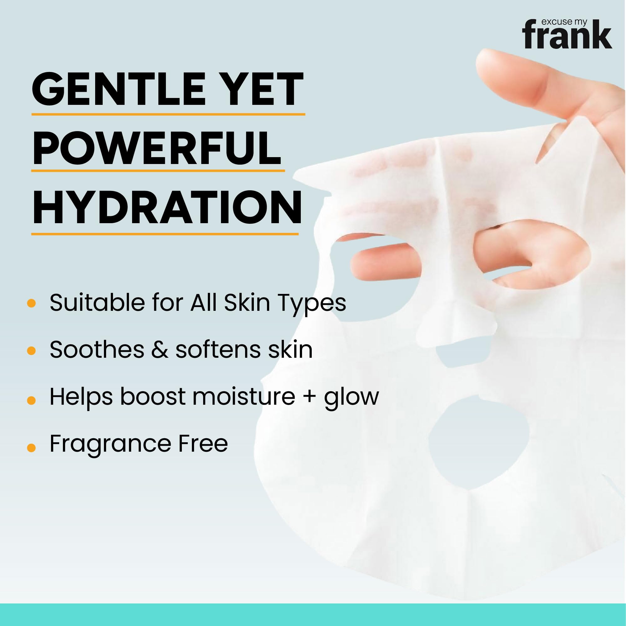 Hydro Calming Sheet Mask Korean Skincare for Hydration &amp; - Excuse My Frank