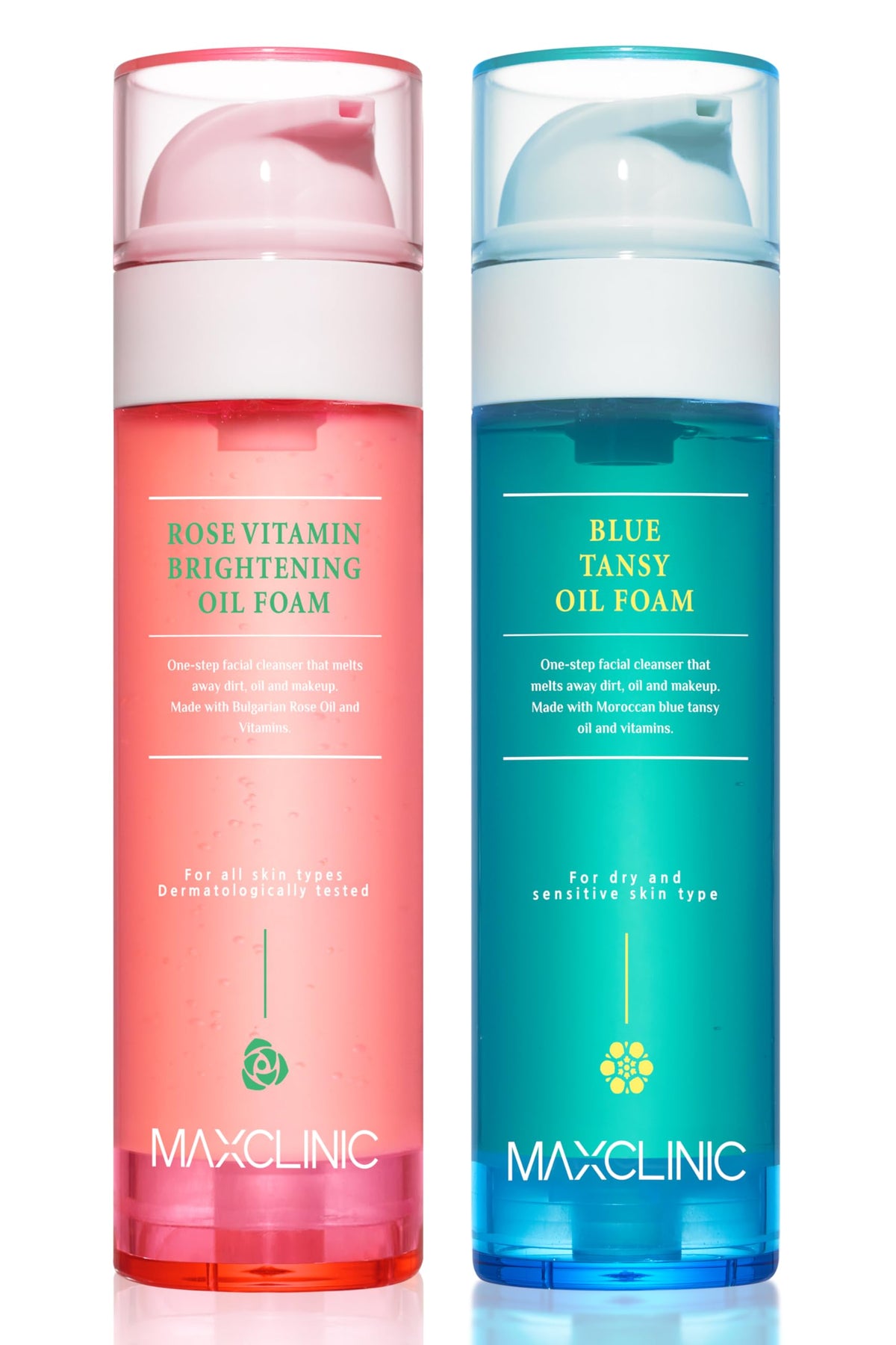 Rose Vitamin Blue Tansy Oil Foam Gift Set - MAXCLINIC Official Imagery - 2