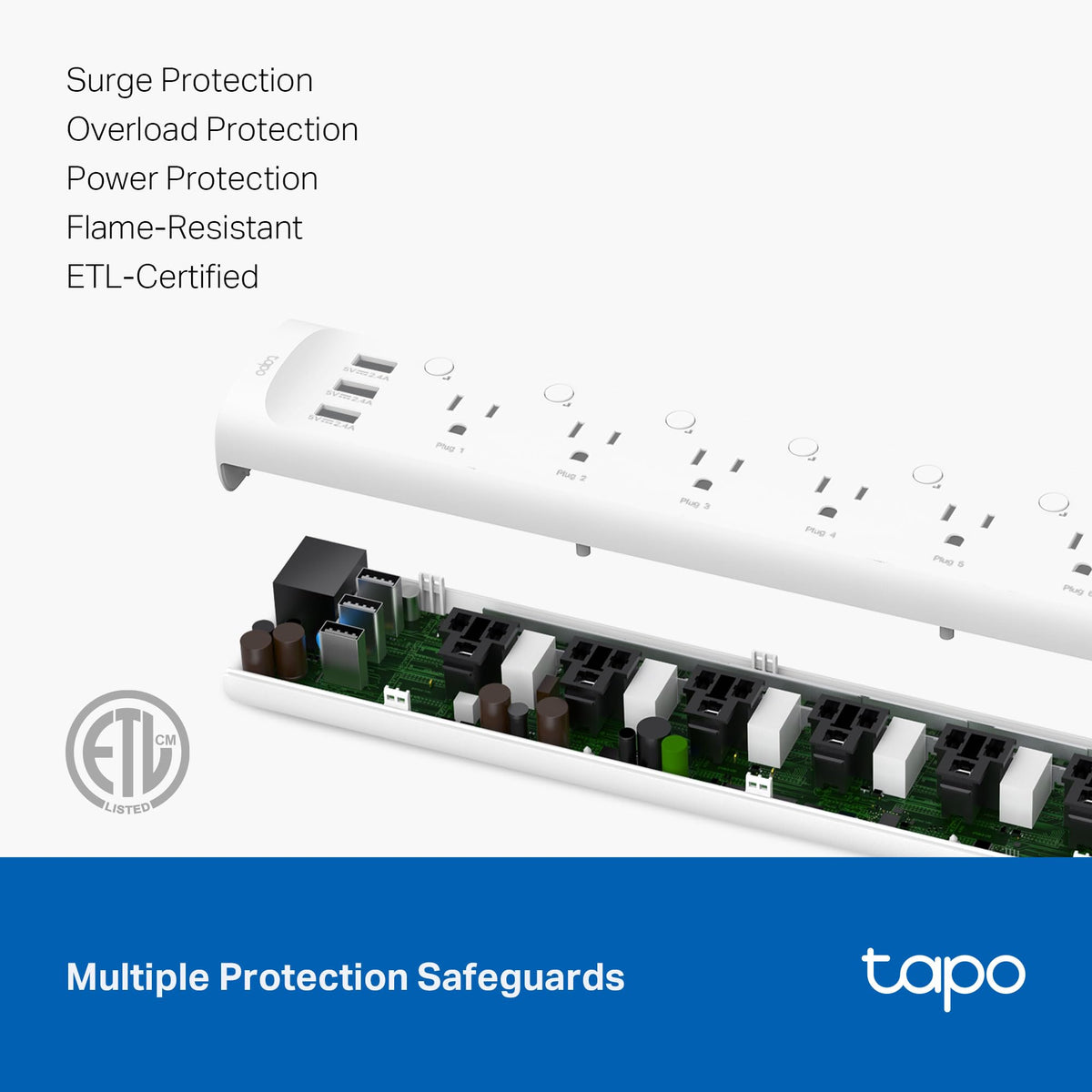 Tapo Smart Wi Fi Power Strip Matter P316M Energy Monitoring - Premium Selection Official Imagery - 8