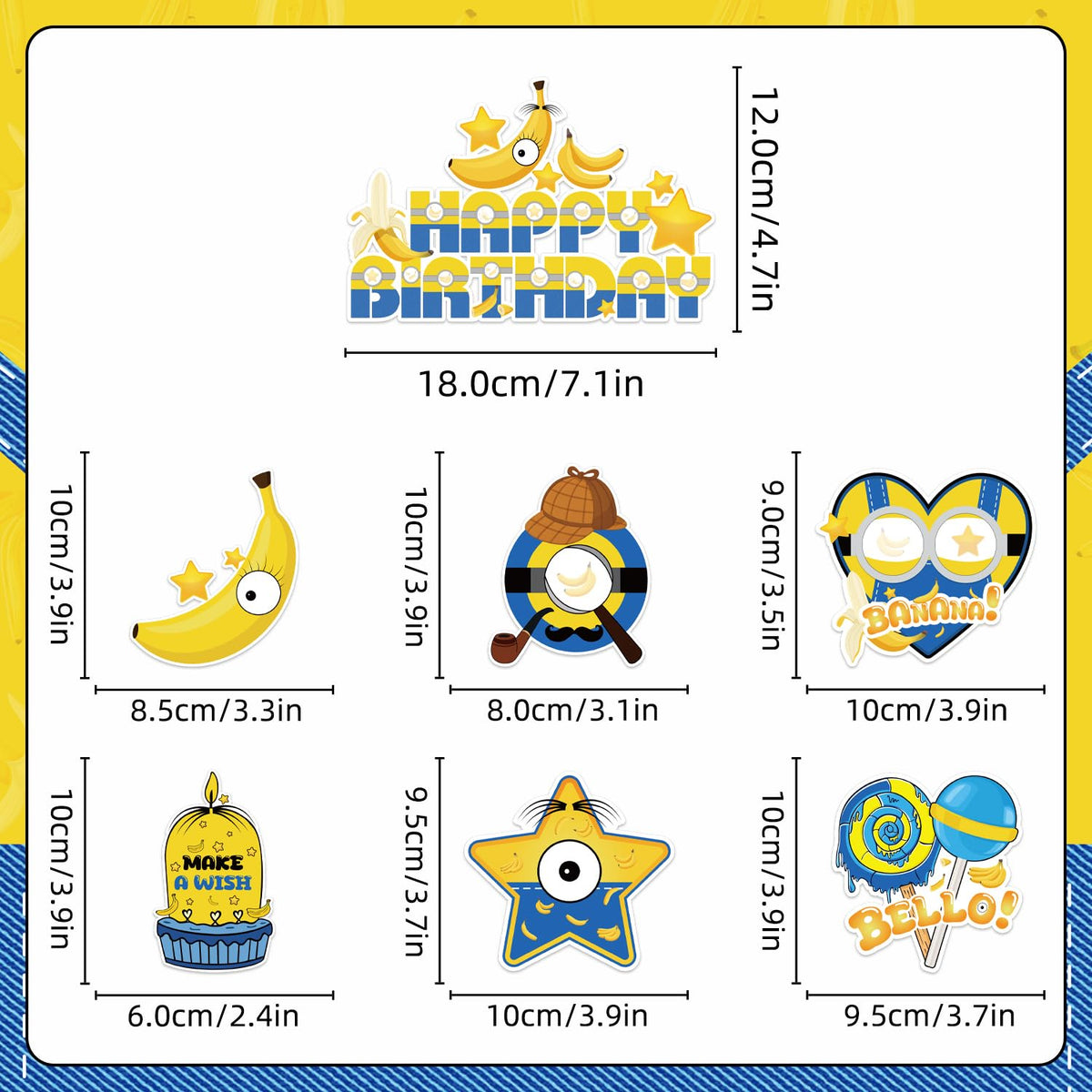 140pcs Birthday Party Decorations Banana Theme Tableware Set - LANFUBEISI Official Imagery - 5