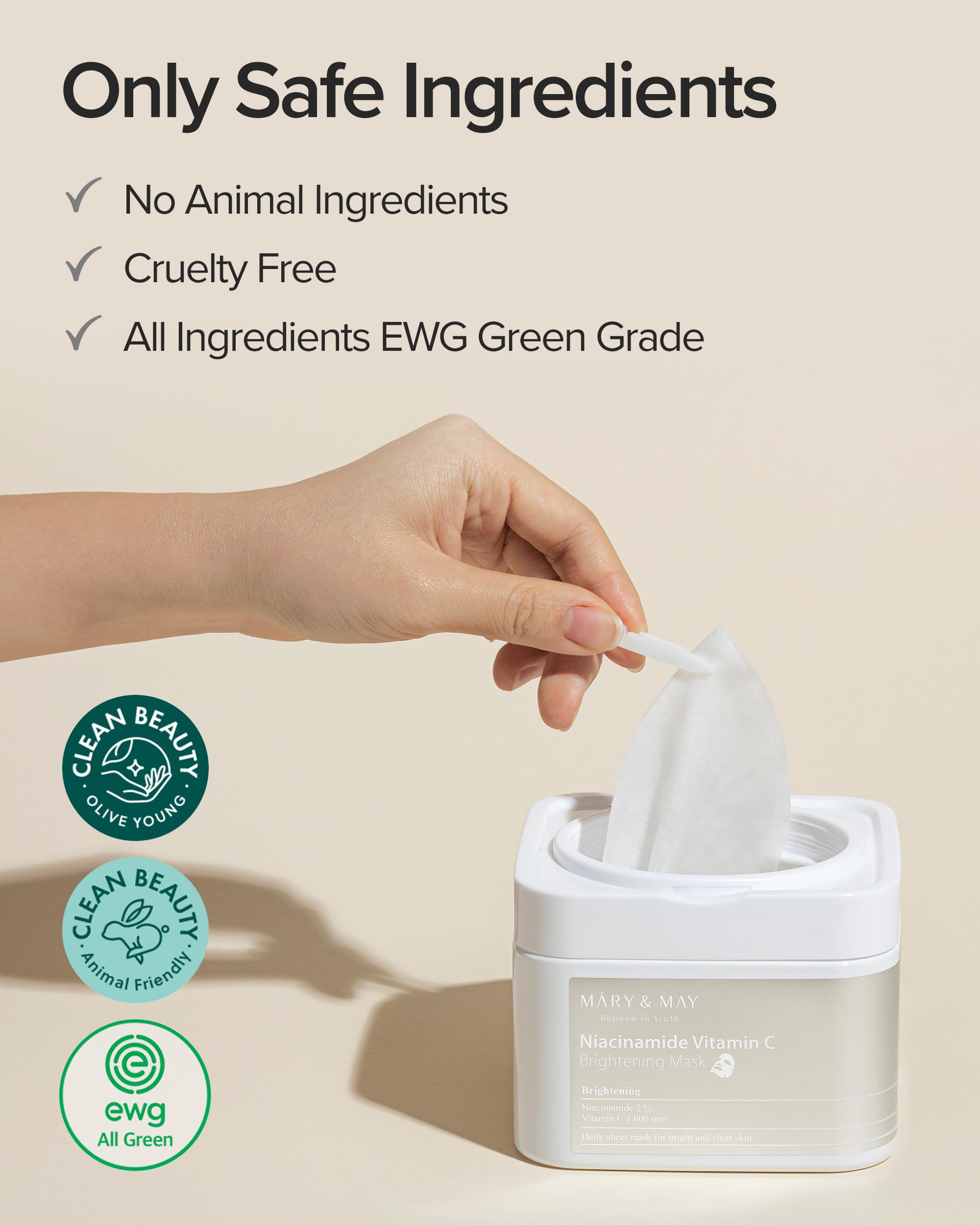 Mary May Niacinamide Vitamin C Daily Sheet Mask 30 Sheets - Mary&May Official Imagery - 7