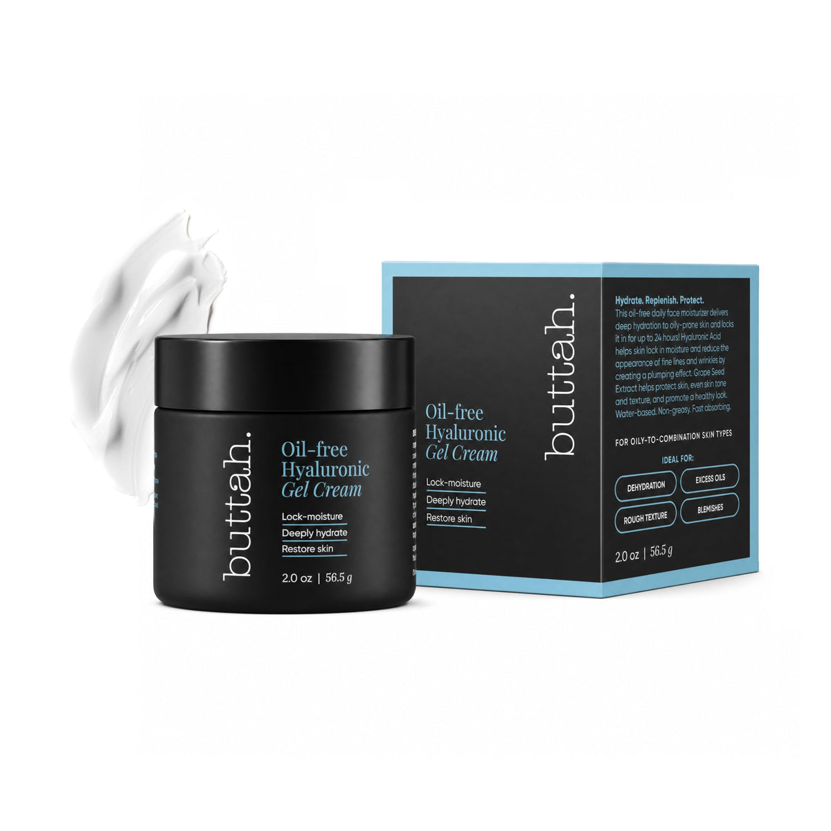 Buttah Skin Oil Free Hyaluronic Gel Cream 2oz - buttah. by Dorion Renaud Official Imagery - 2