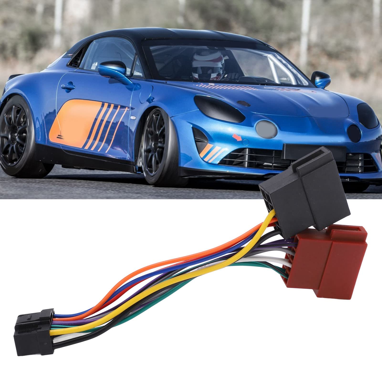 Zohisin Stereo Radio Harness Connector Adapter pre Stripped 17. 0×8. 0×2. 0 iso Wiring Harness Connector Adaptor Plug 16 pin car Stereo Radio Replacement for Plastic Lasting