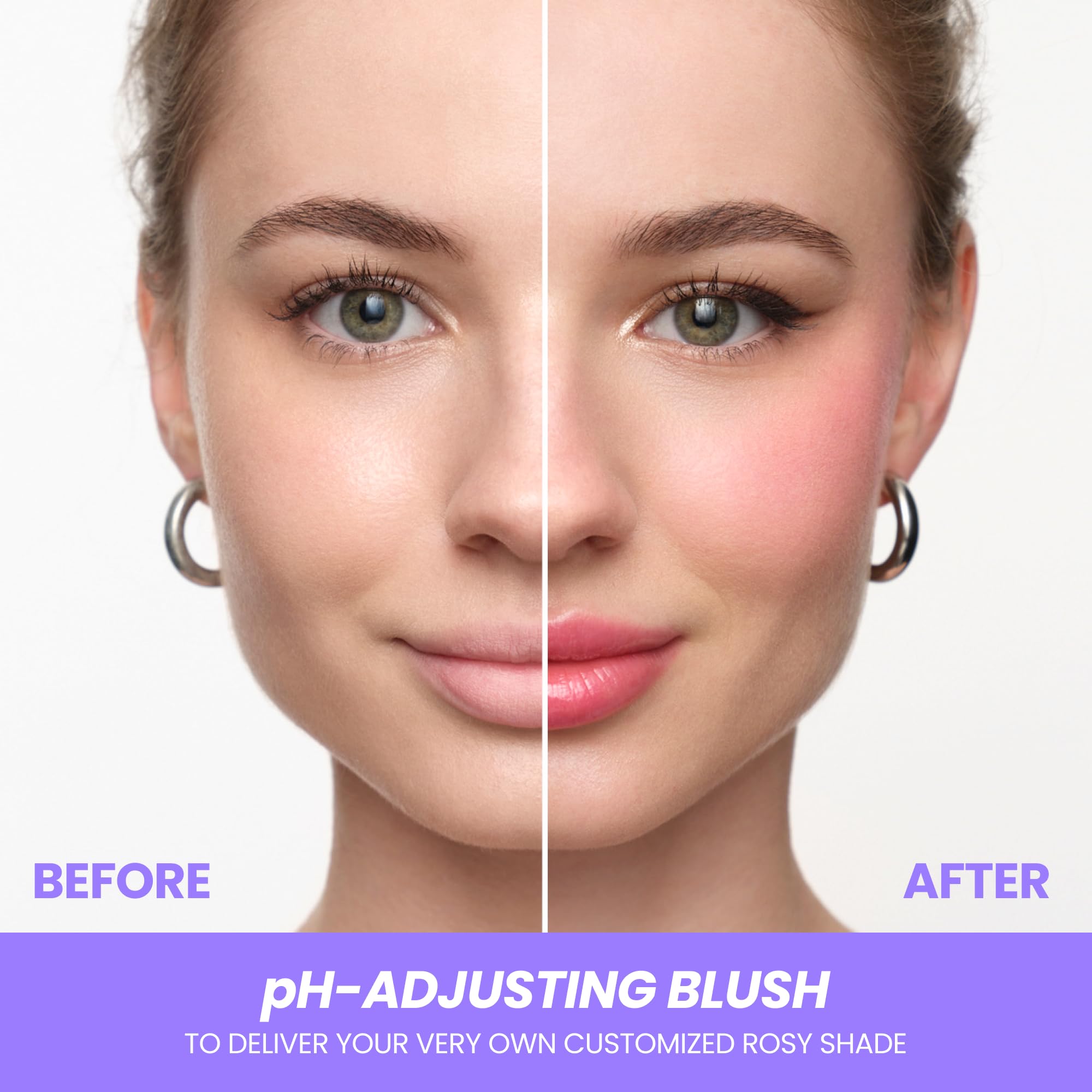 Wonderskin Cream Blush Stick pH-Activated - pHlush Stick, Blush for Ch - View 4
