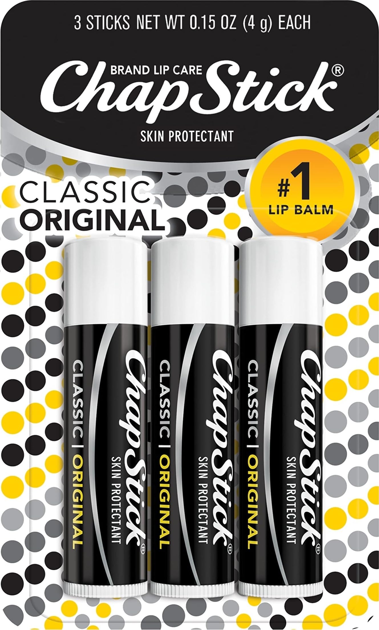 ChapStick Classic Original Lip Balm Tubes, Lip Care - 0.15 Oz - Product Imagery