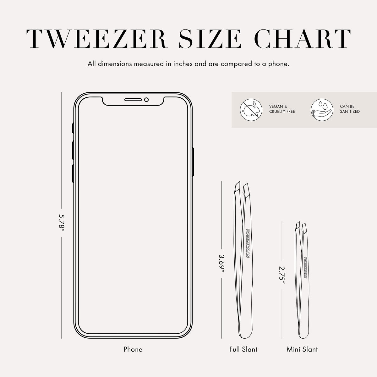 Tweezerman Mini Slant and Point Tip Tweezer - Tweezerman Official Imagery - 3