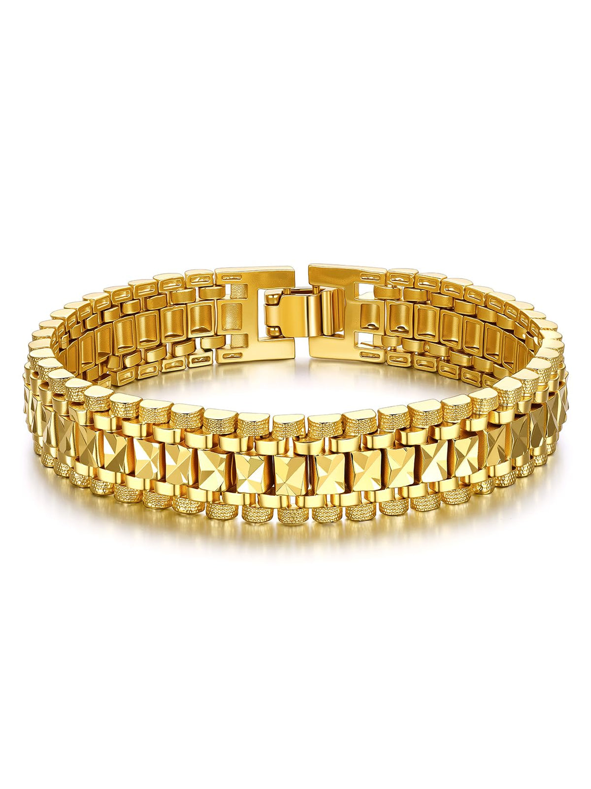 U7 Bracelets for Men Stainless Steel Mens Chain Link Wrist - U7 Official Imagery - 1