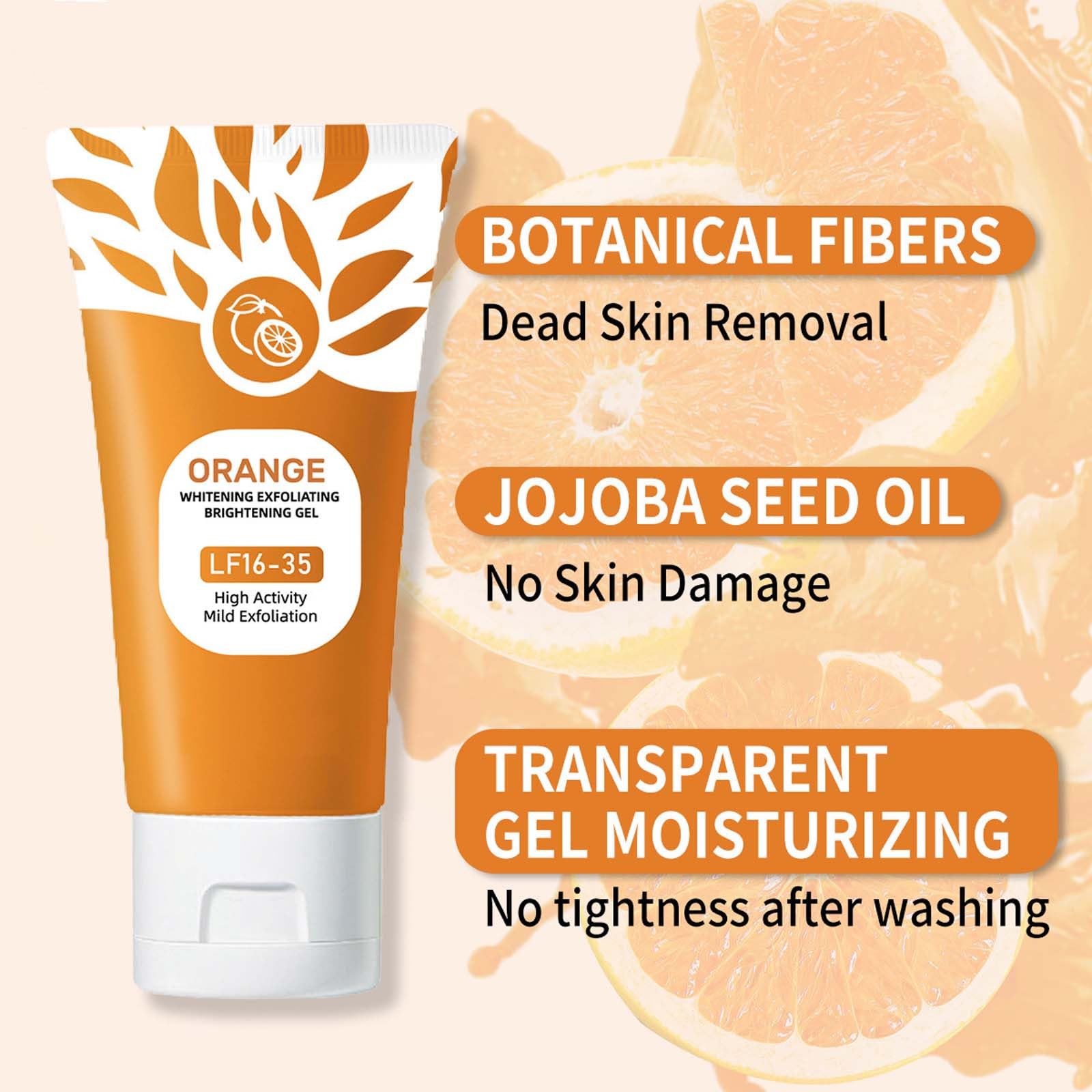 RnemiTe-amo Orange Enzymes Exfoliating Gel for Face & Body, Orange Exfoliating - RnemiTe-amo Official Product View 3