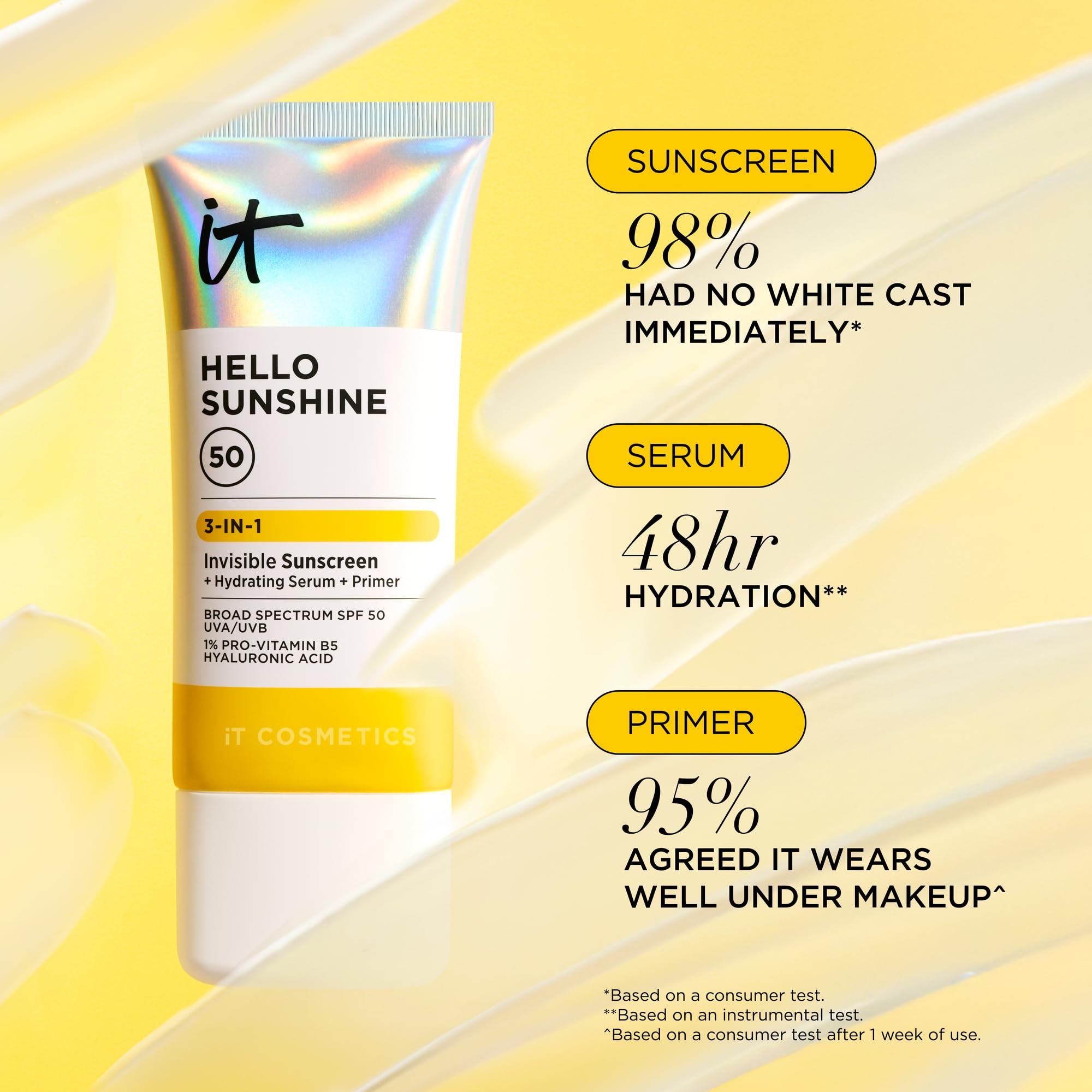 IT Cosmetics Hello Sunshine Hydrating Serum Facial Sunscreen - Premium Selection Official Imagery - 4