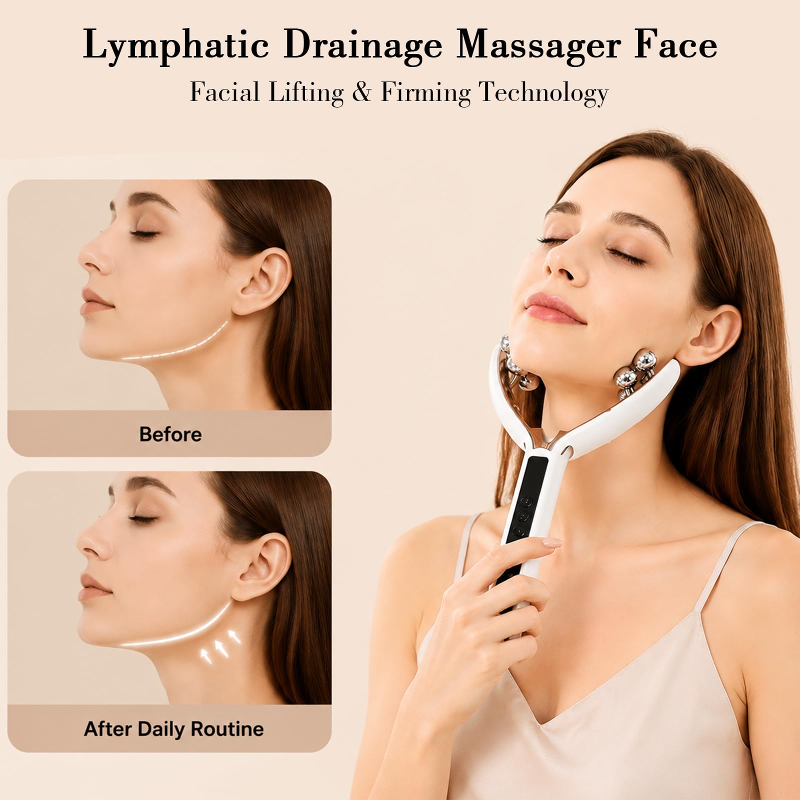 Face Massager Tool Microcurrent Device Facial Sculpting - GJMJNNW Official Imagery - 5