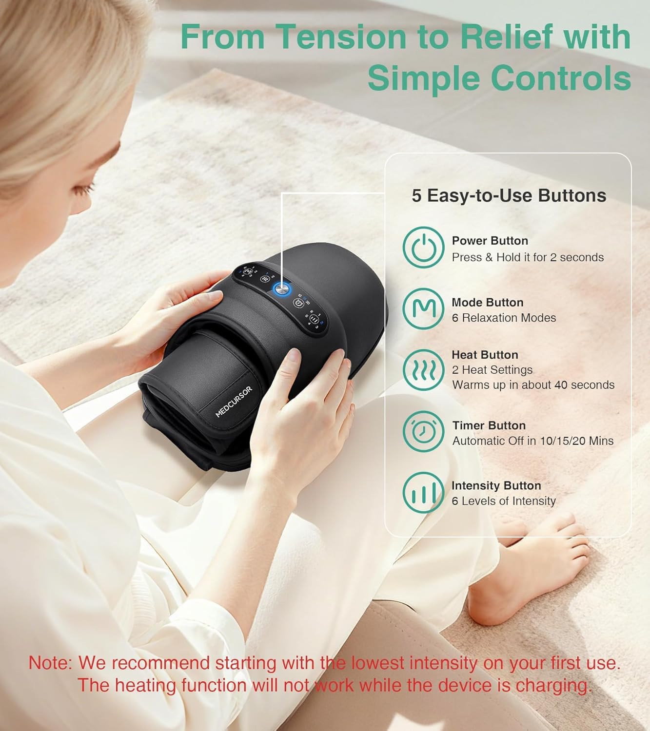 Medcursor Hand Massager with Heat & Compression 2026