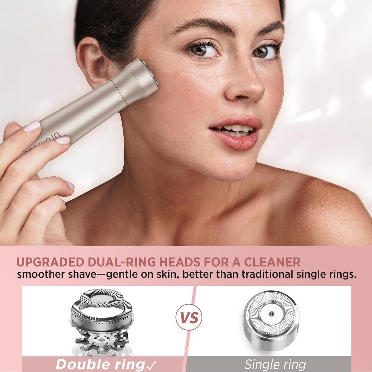 Women s Electric Razor Cordless Painless Shaver for Face - Orchrose Official Imagery - 5